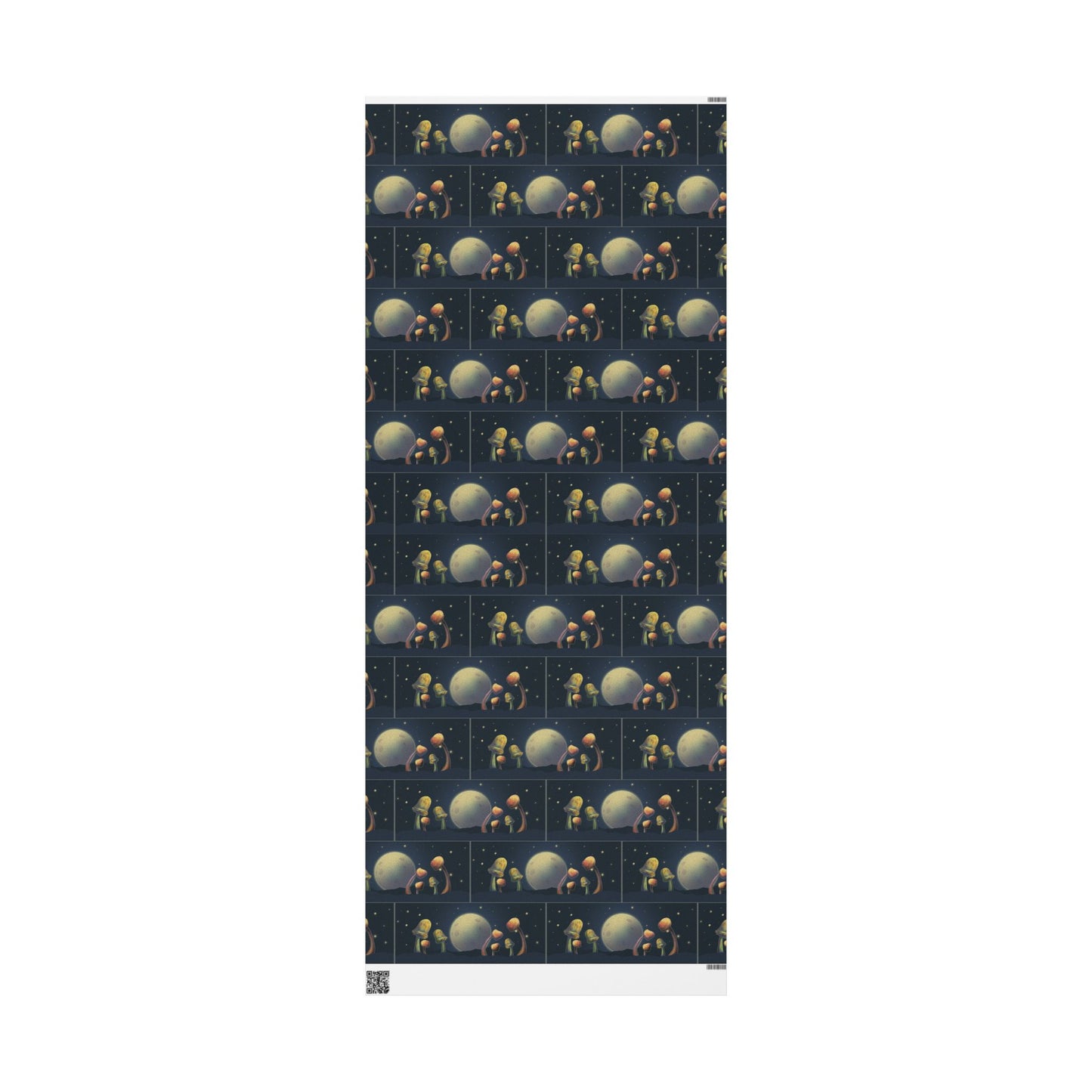 Wrapping paper - moon and mushroom gift wrap