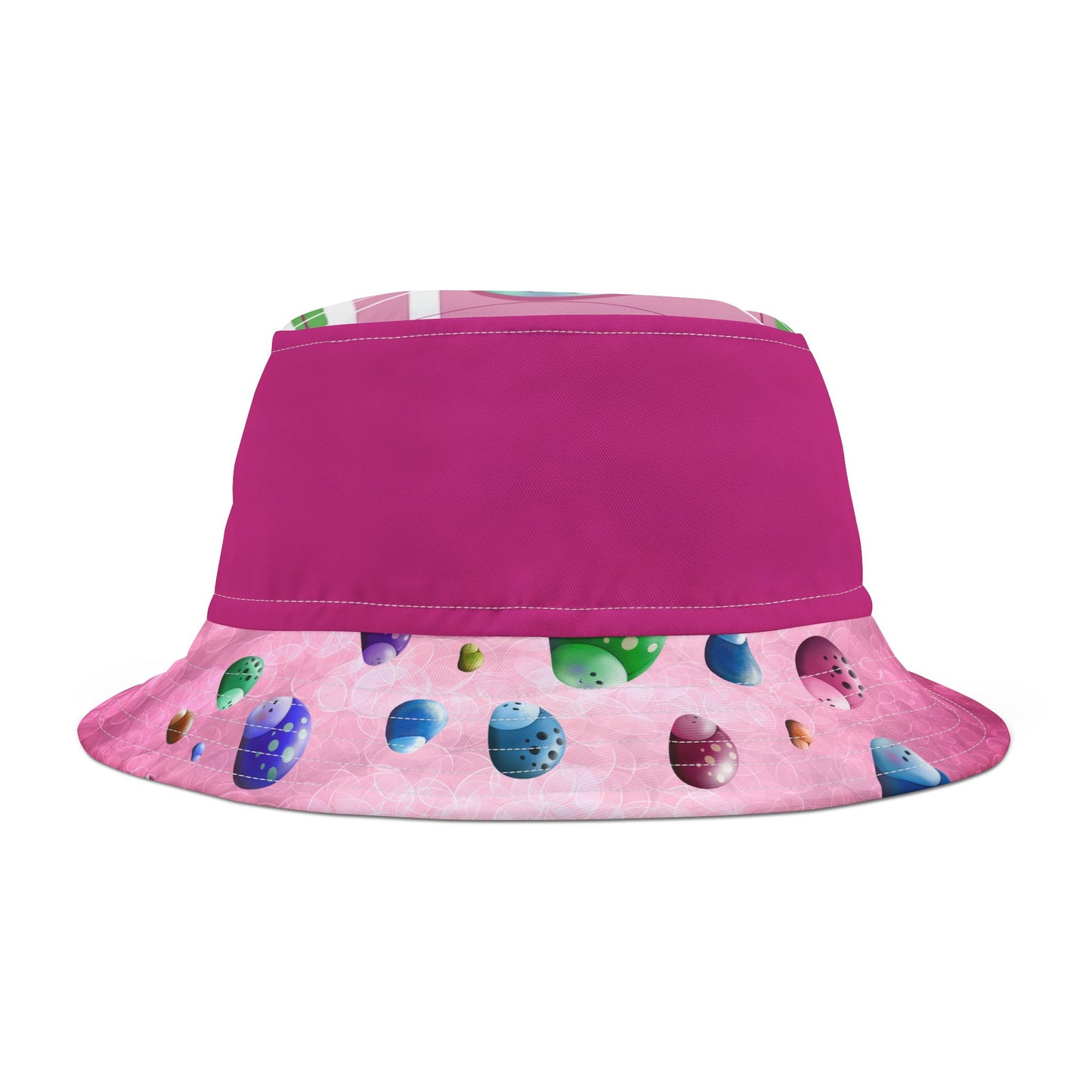 Bucket Hat (AOP) Cute Bug, fuchsia