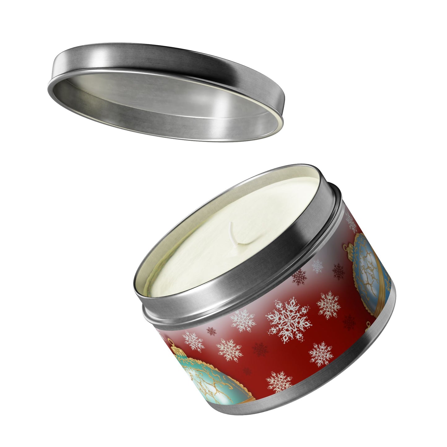 Christmas Tin Candles