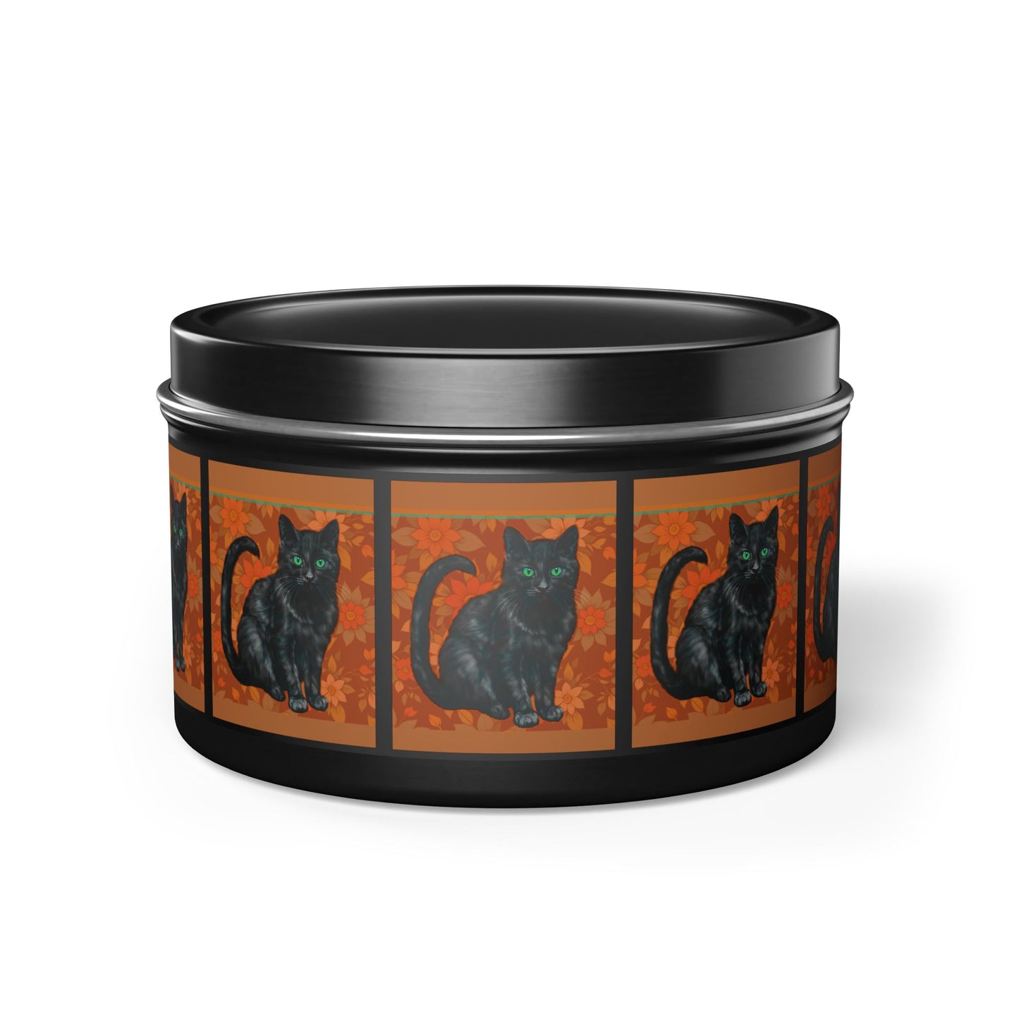 Candles Black Cats Tin