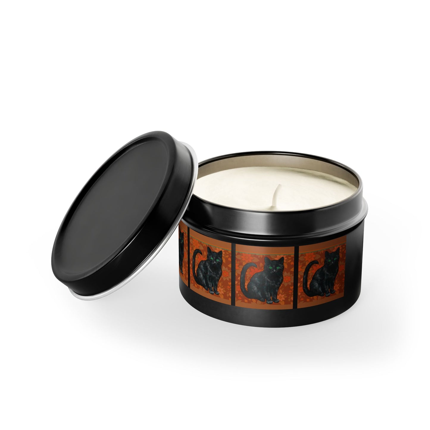 Candles Black Cats Tin