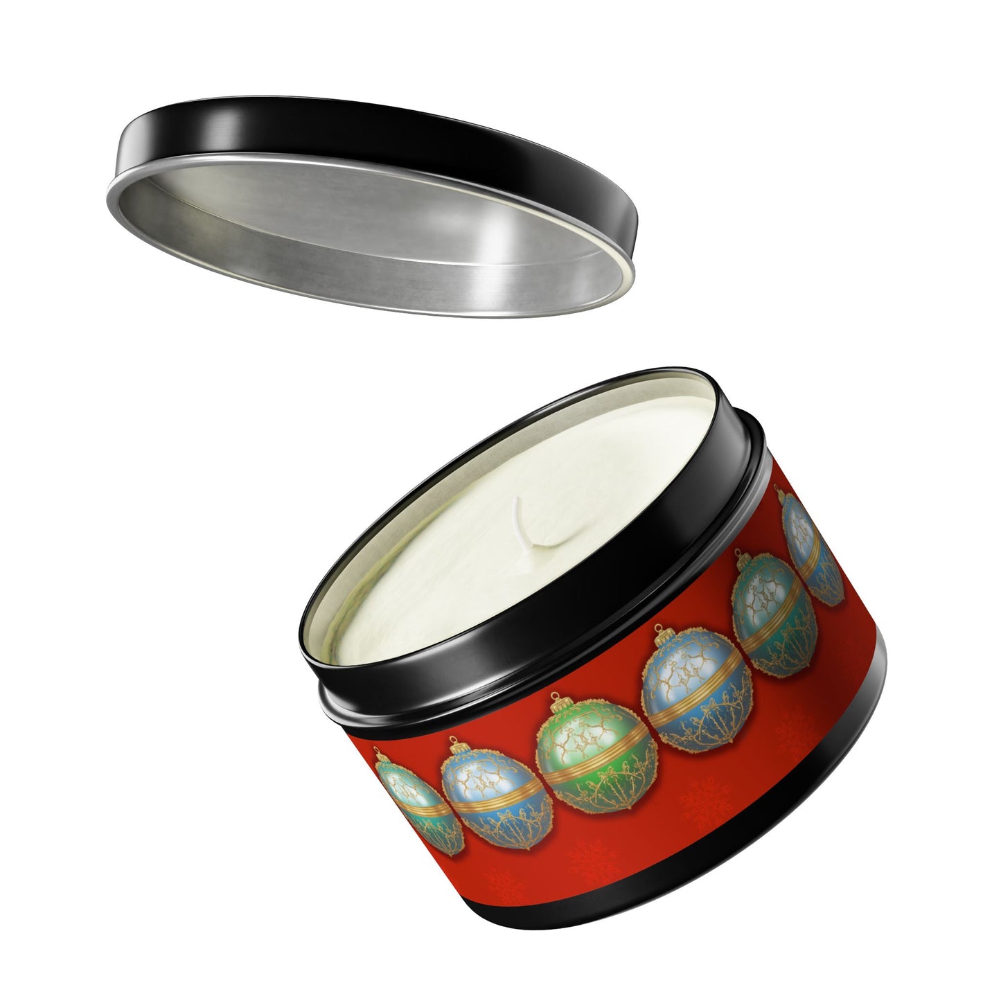 Christmas Tin Candles