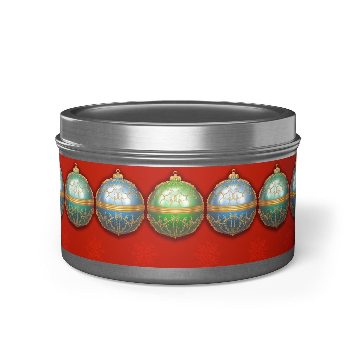 Christmas Tin Candles