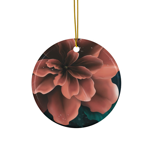 Ceramic Ornament - Elegant Flower