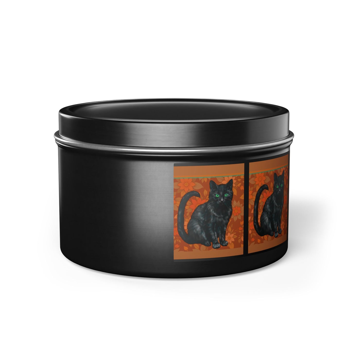 Candles Black Cats Tin