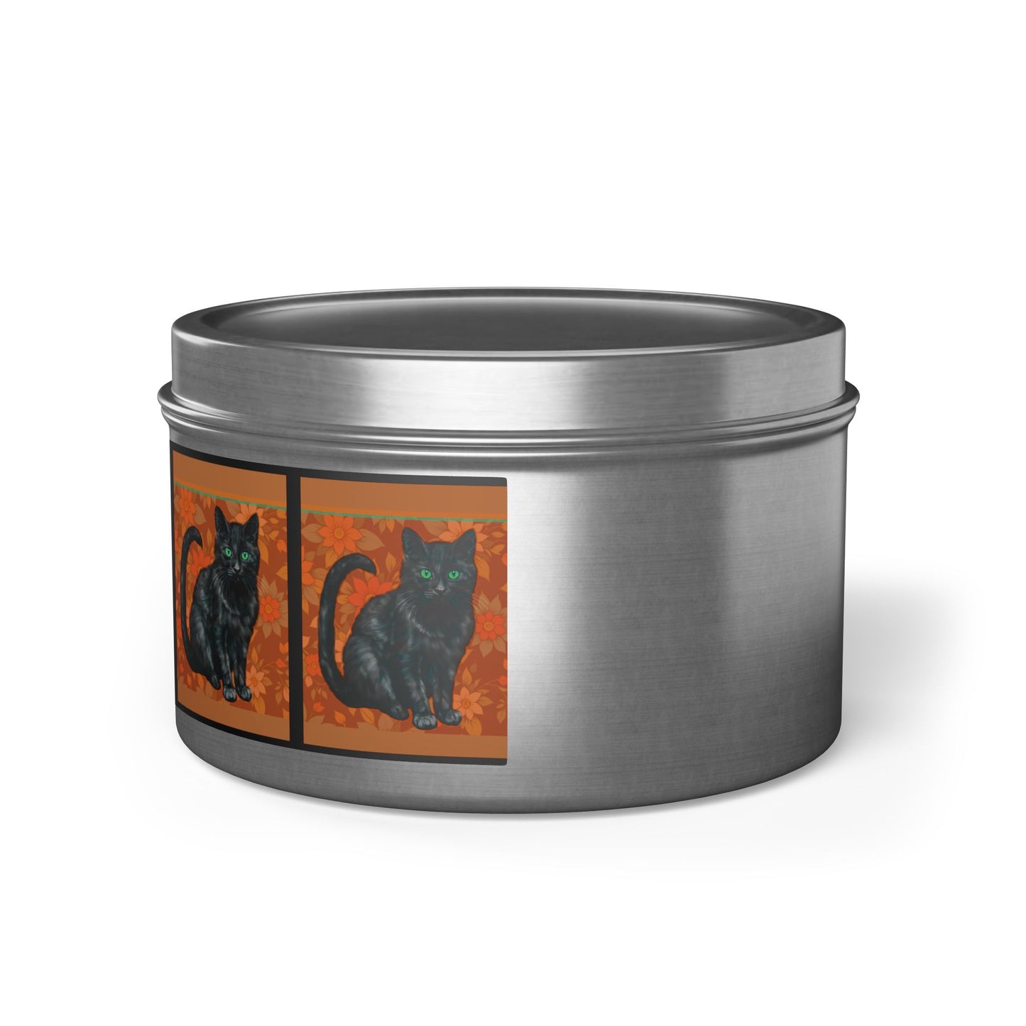 Candles Black Cats Tin