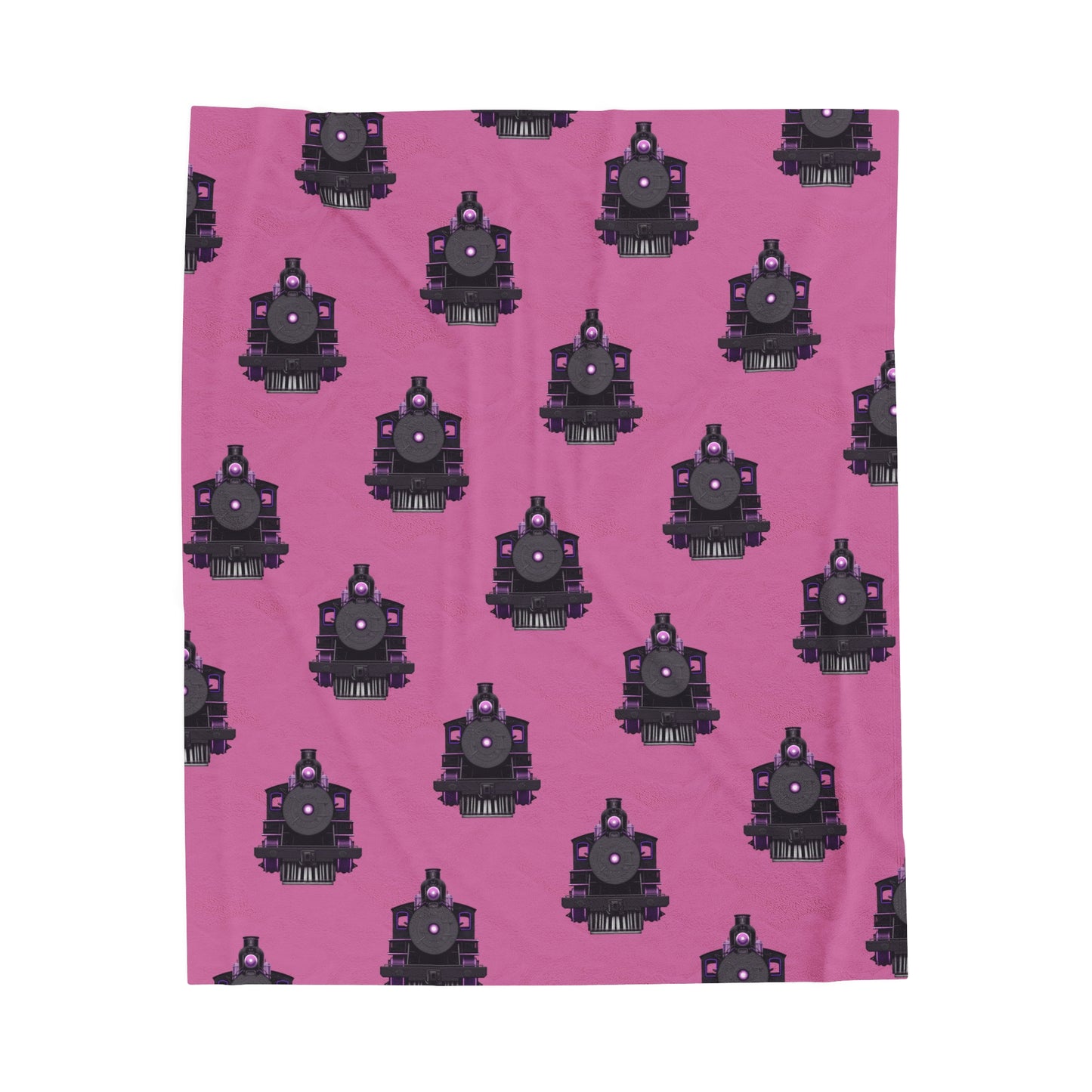 Blanket - Steam Locomotive Design-Pink