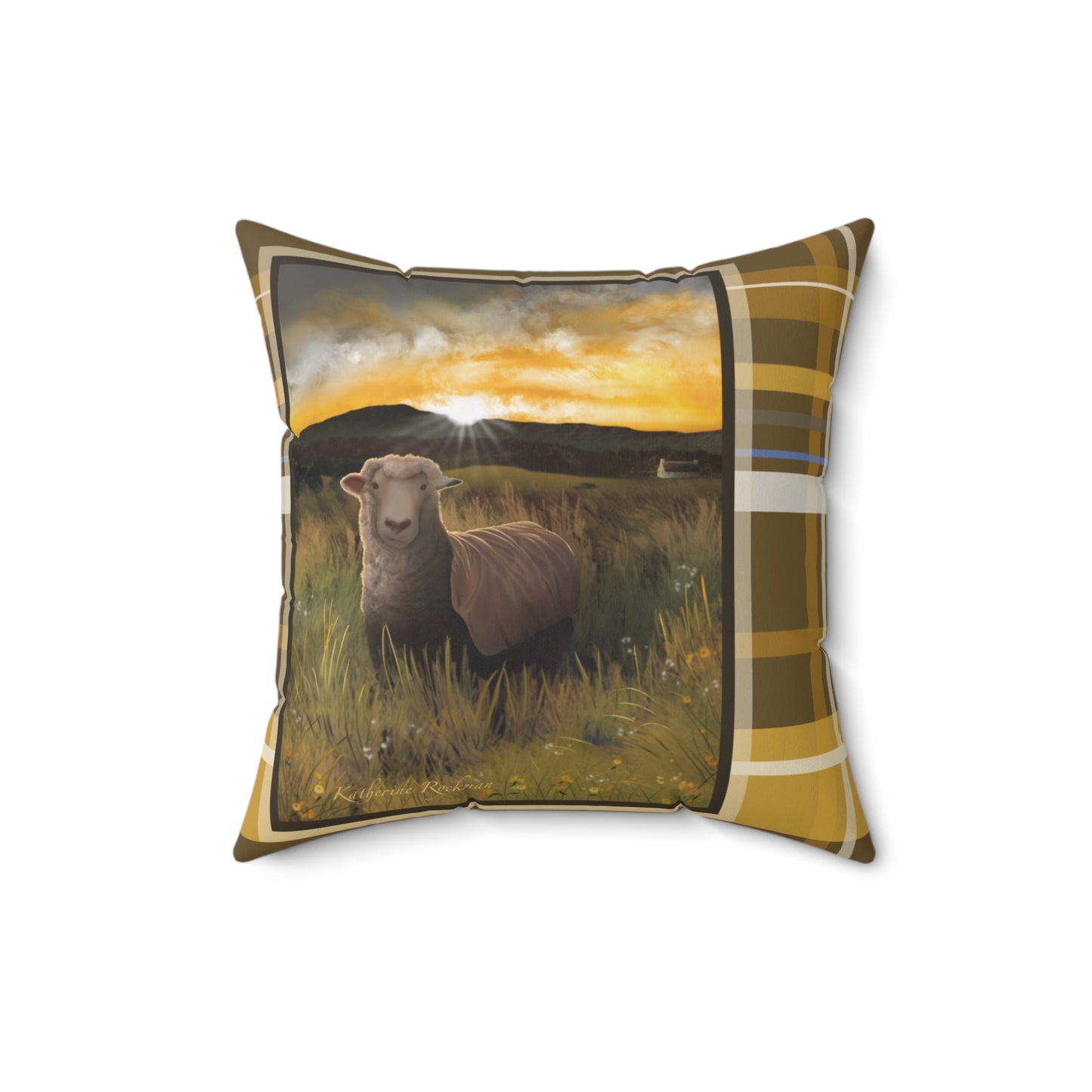 Pillow Cover Country Sunrise Sheep