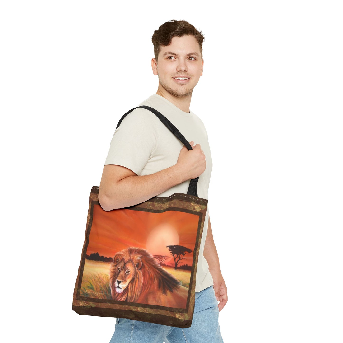 Lion Tote Bag - African Safari Inspired Design