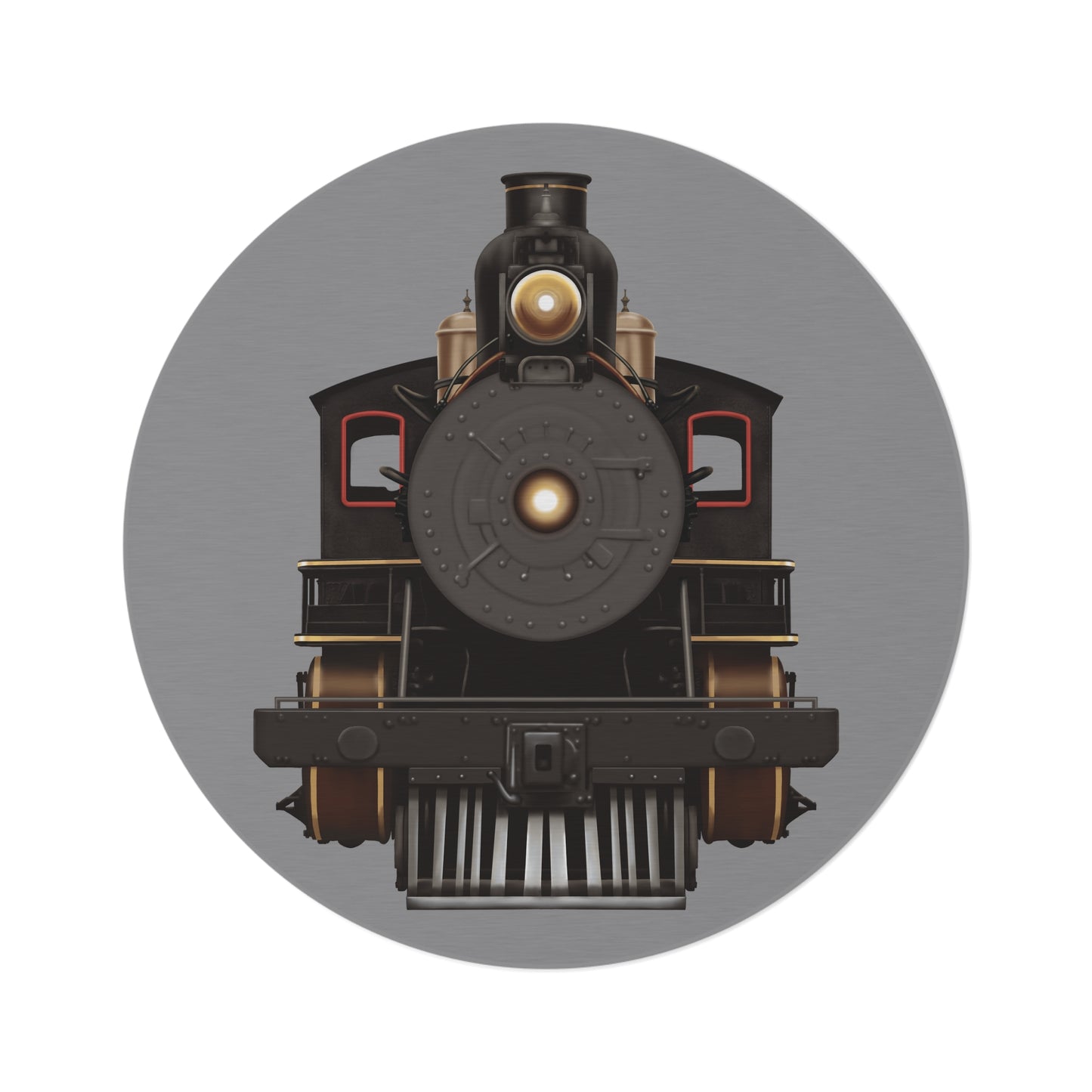 Round Rug - Steam Locomotive Design