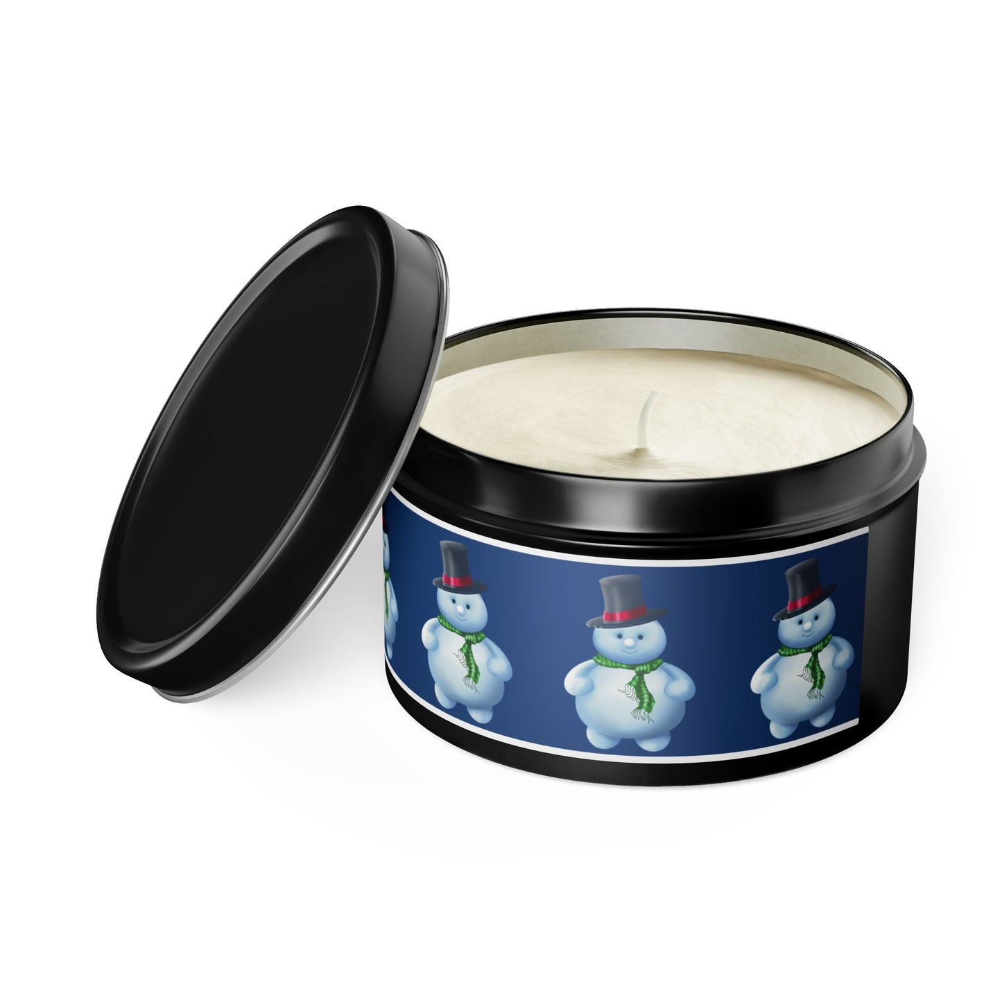 Christmas Tin Candles