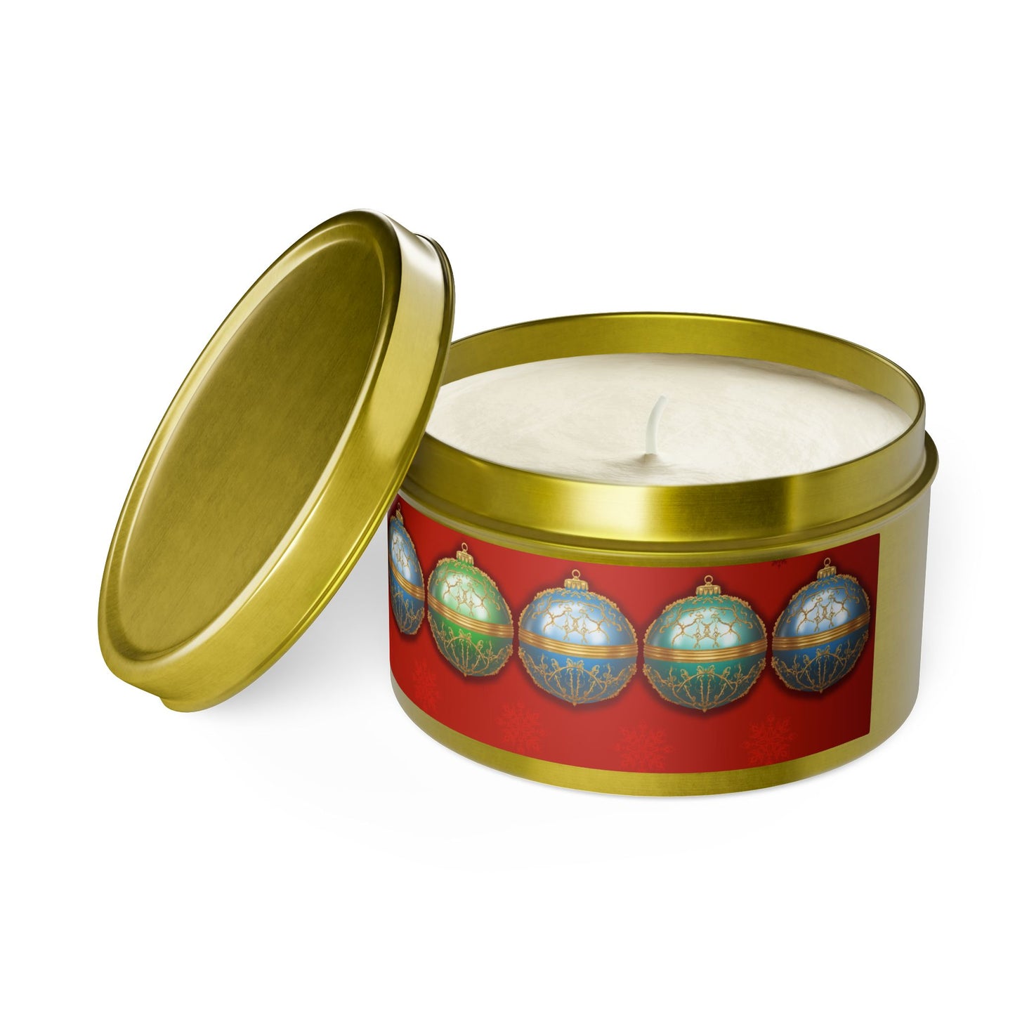 Christmas Tin Candles