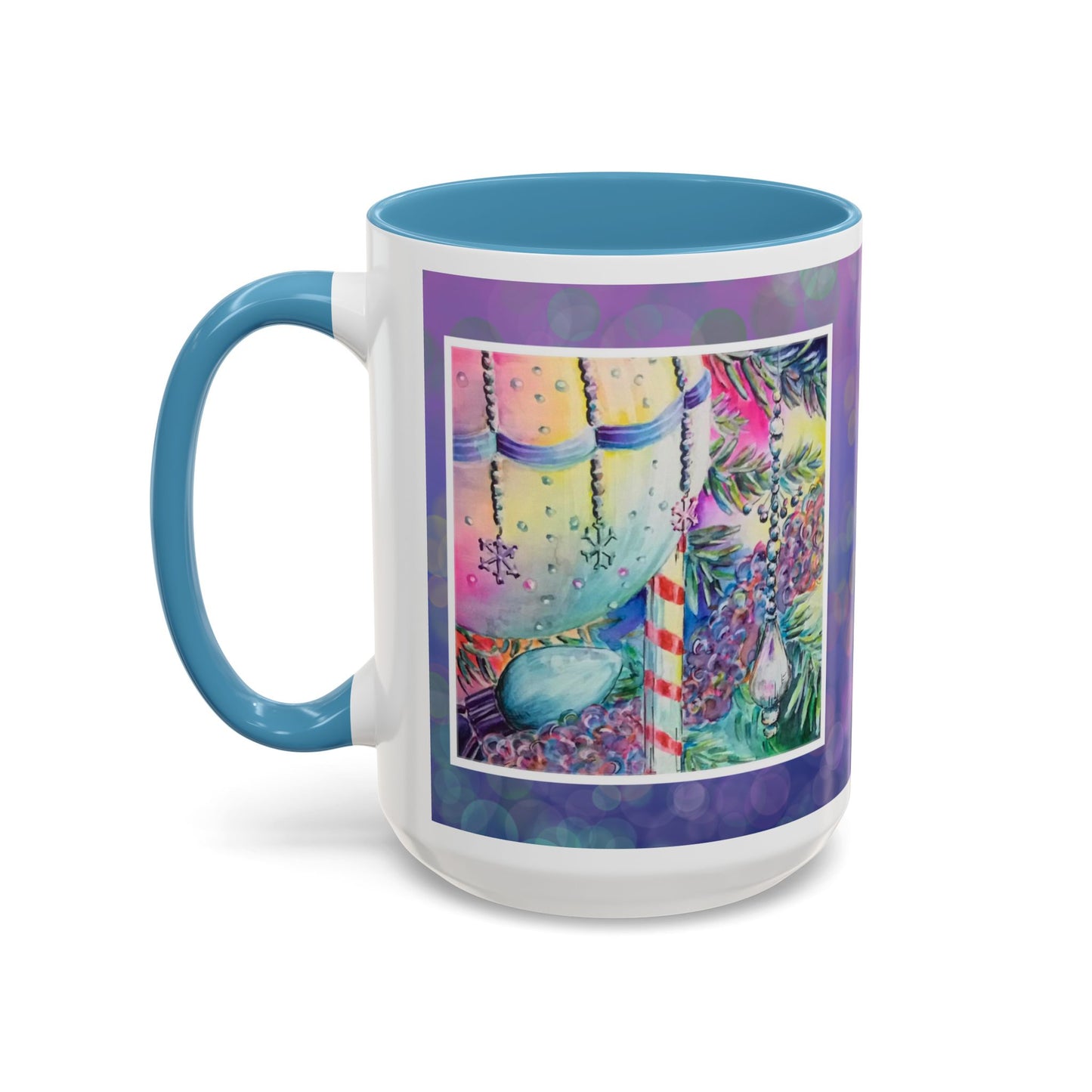 Mug Colorful Christmas Ornament Design 11oz