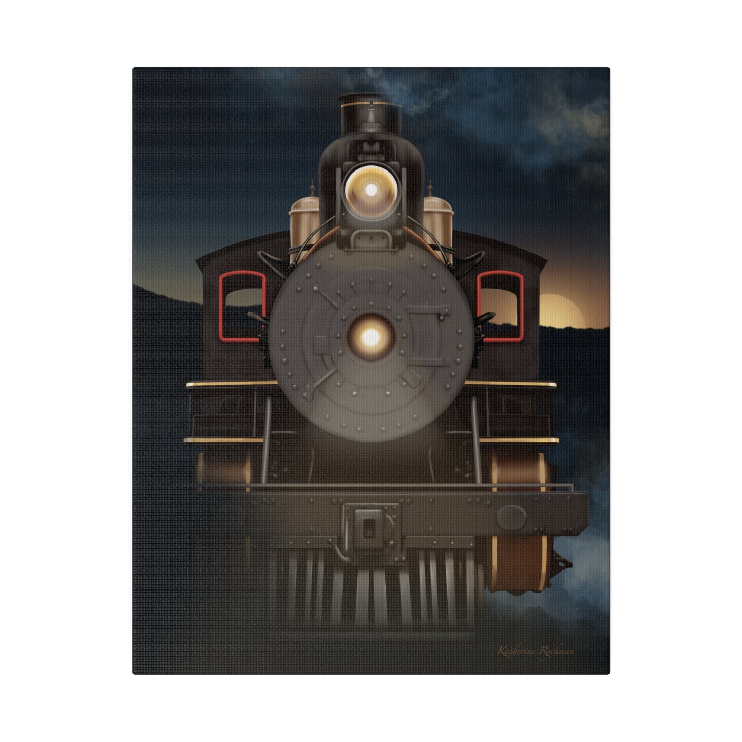 Canvas Print Steam Locomotive