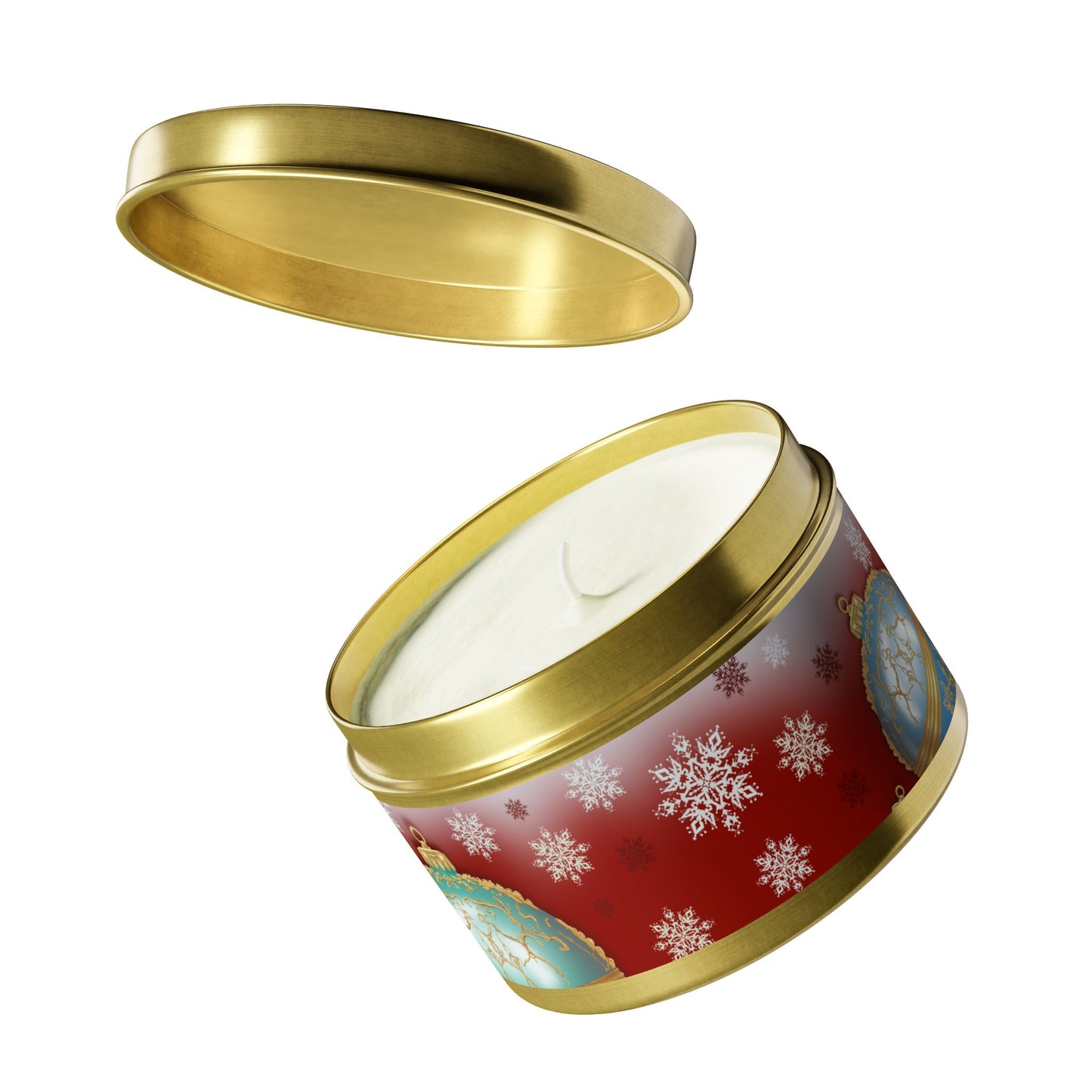 Christmas Tin Candles