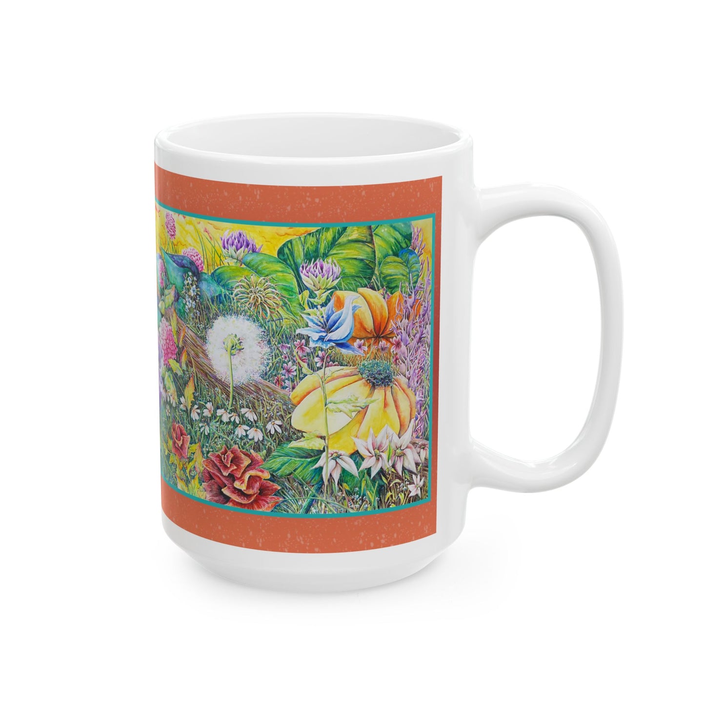 Mug - Wild Flowers Ceramic Mug (11oz, 15oz)