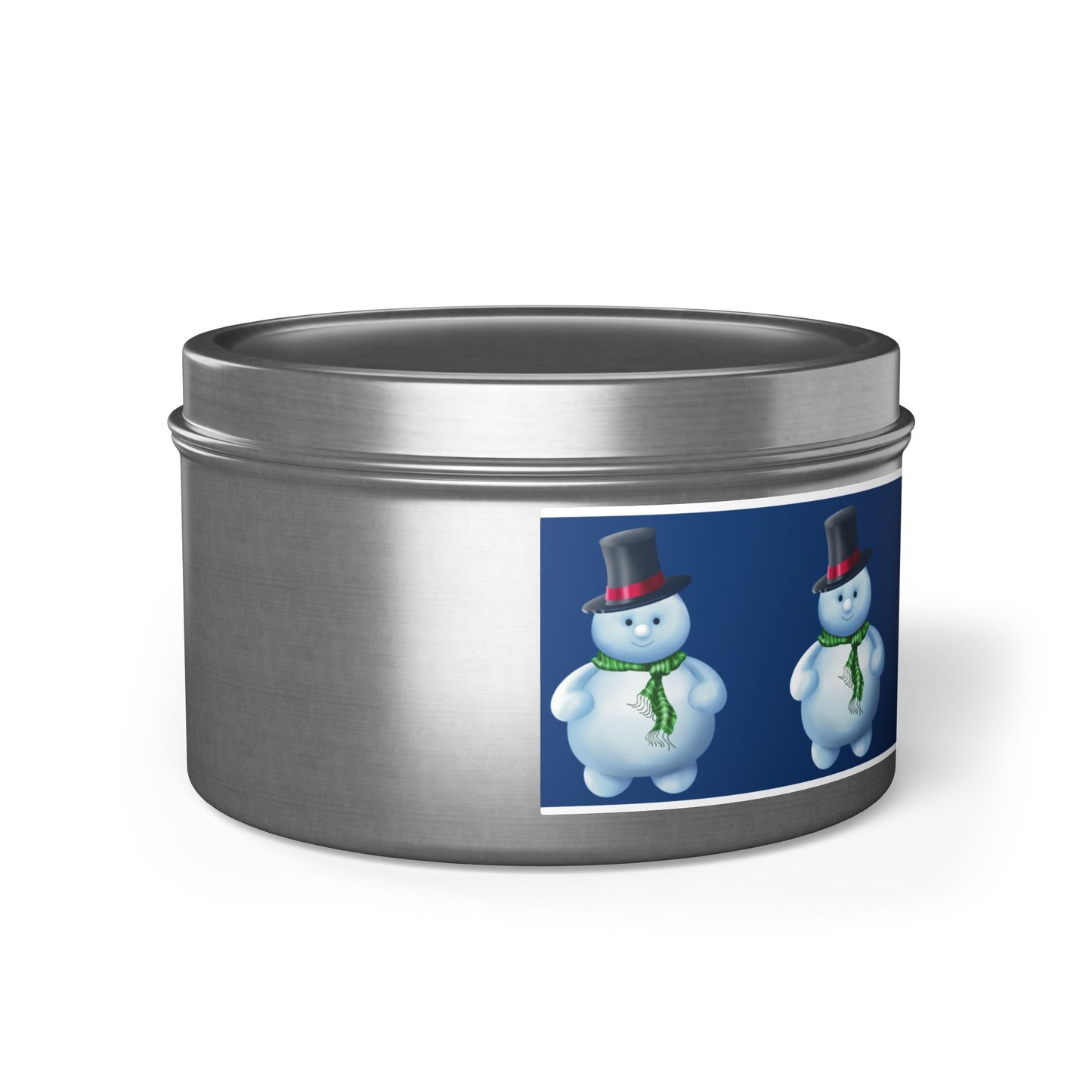 Christmas Tin Candles