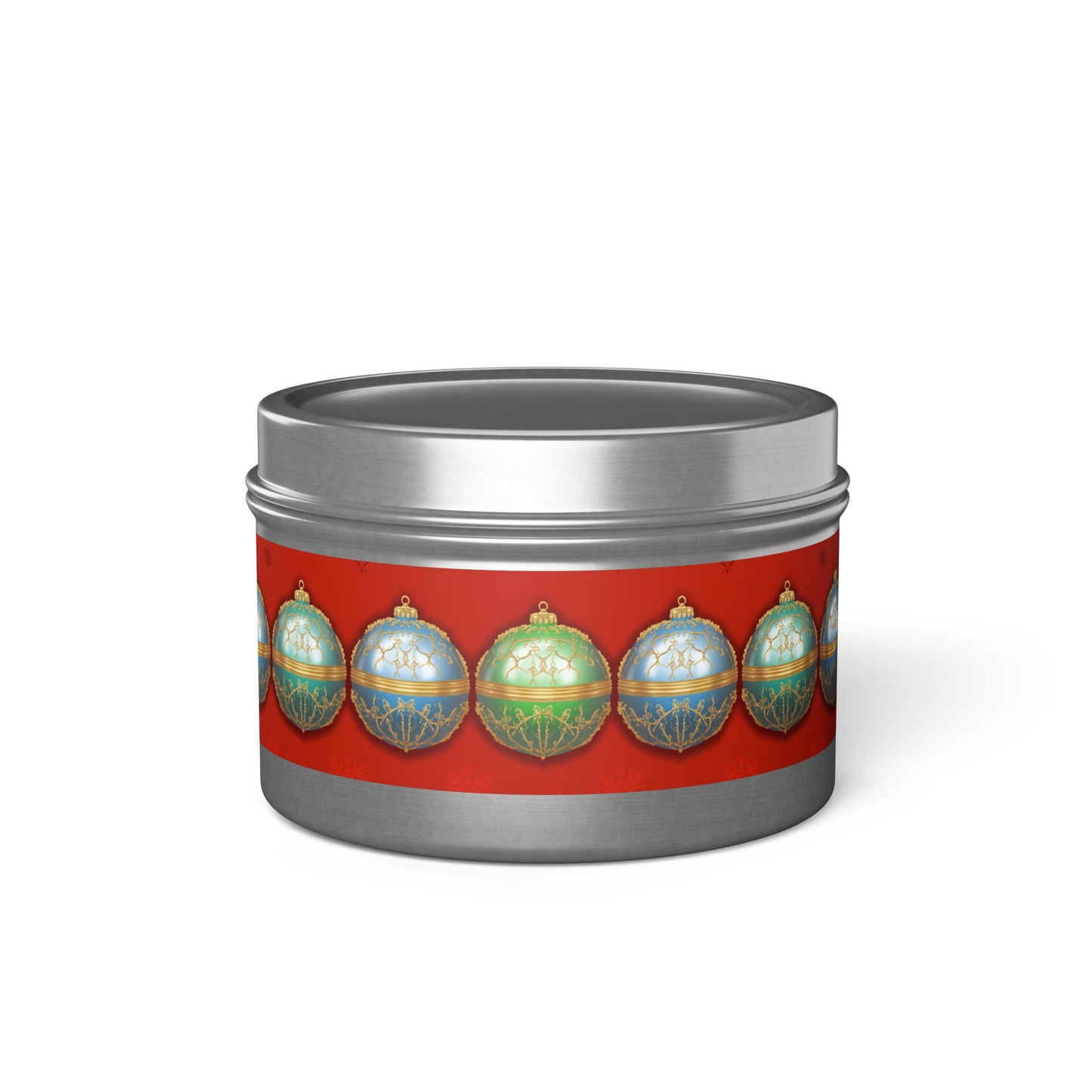 Christmas Tin Candles