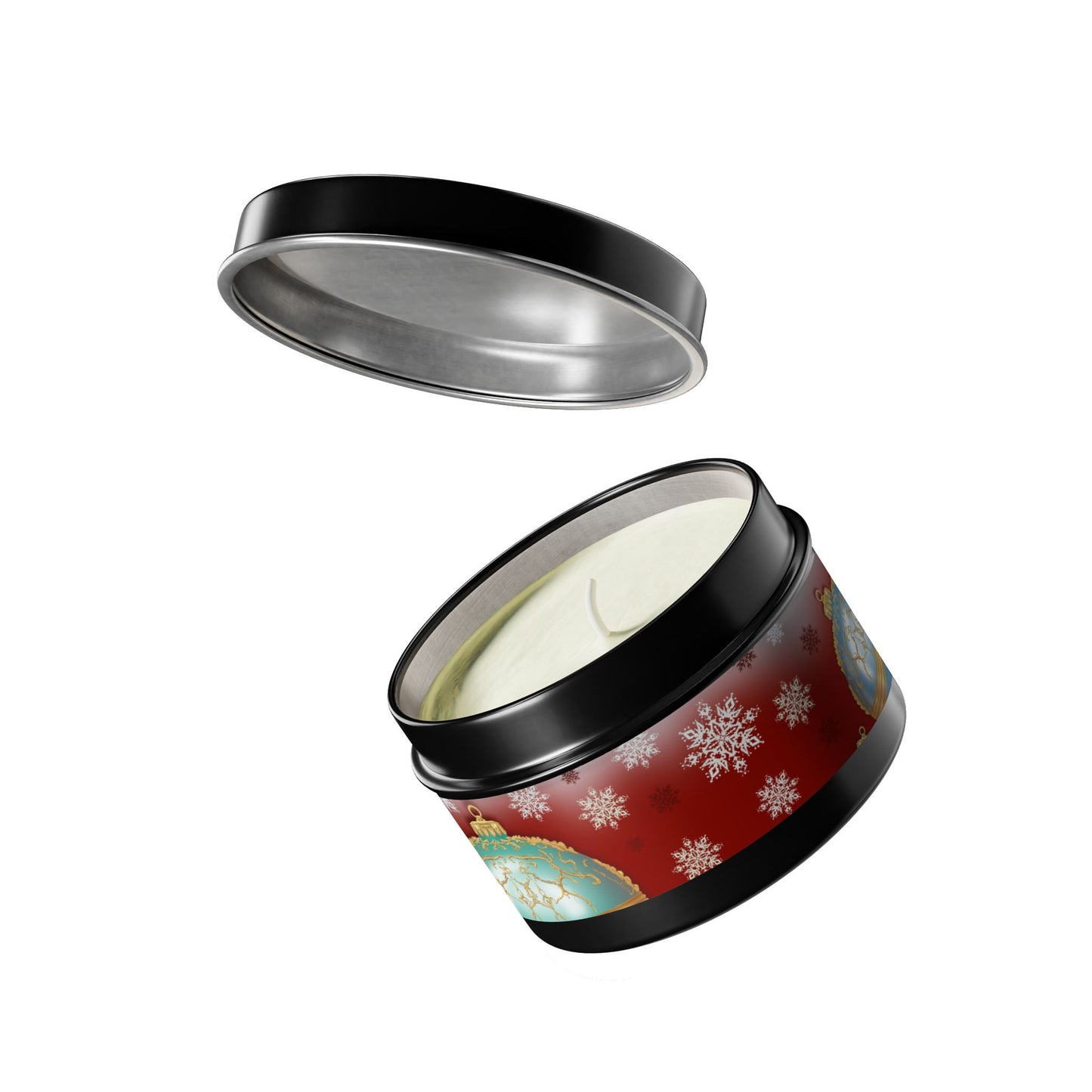 Christmas Tin Candles