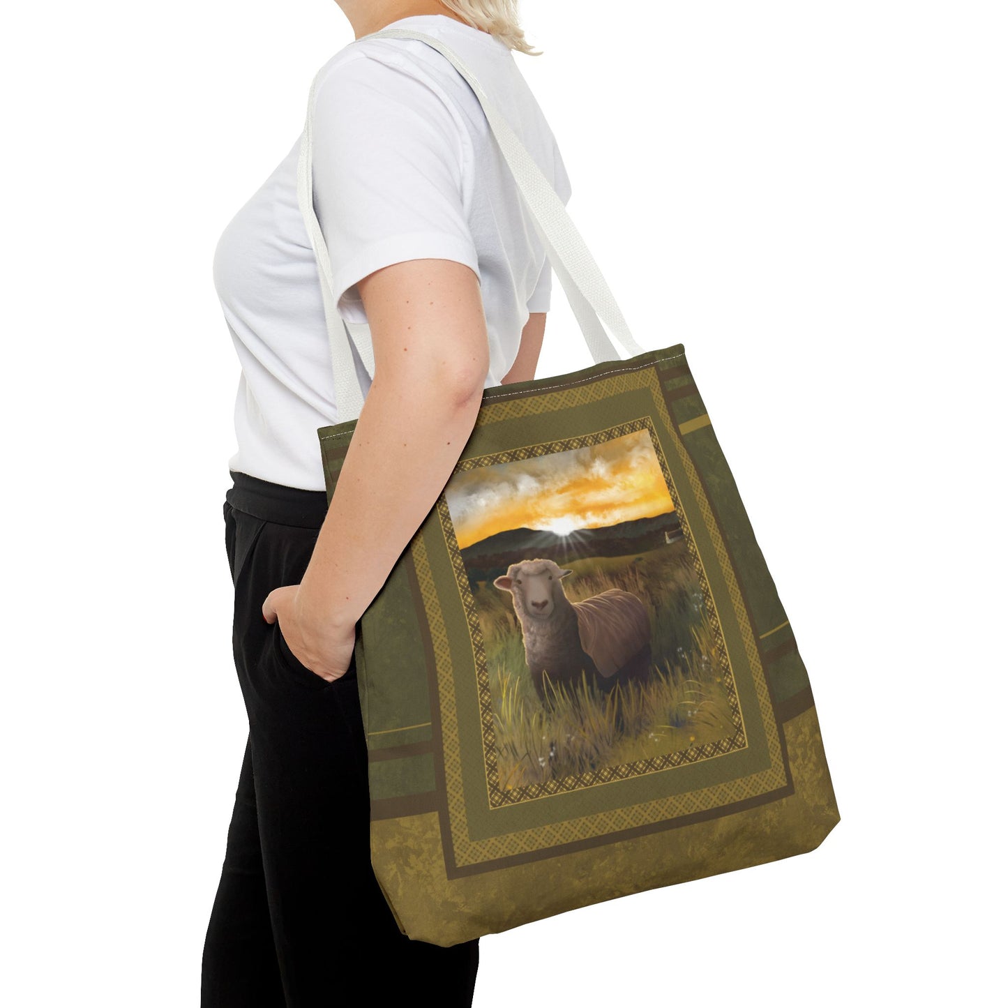 Sunrise Sheep Tote Bag