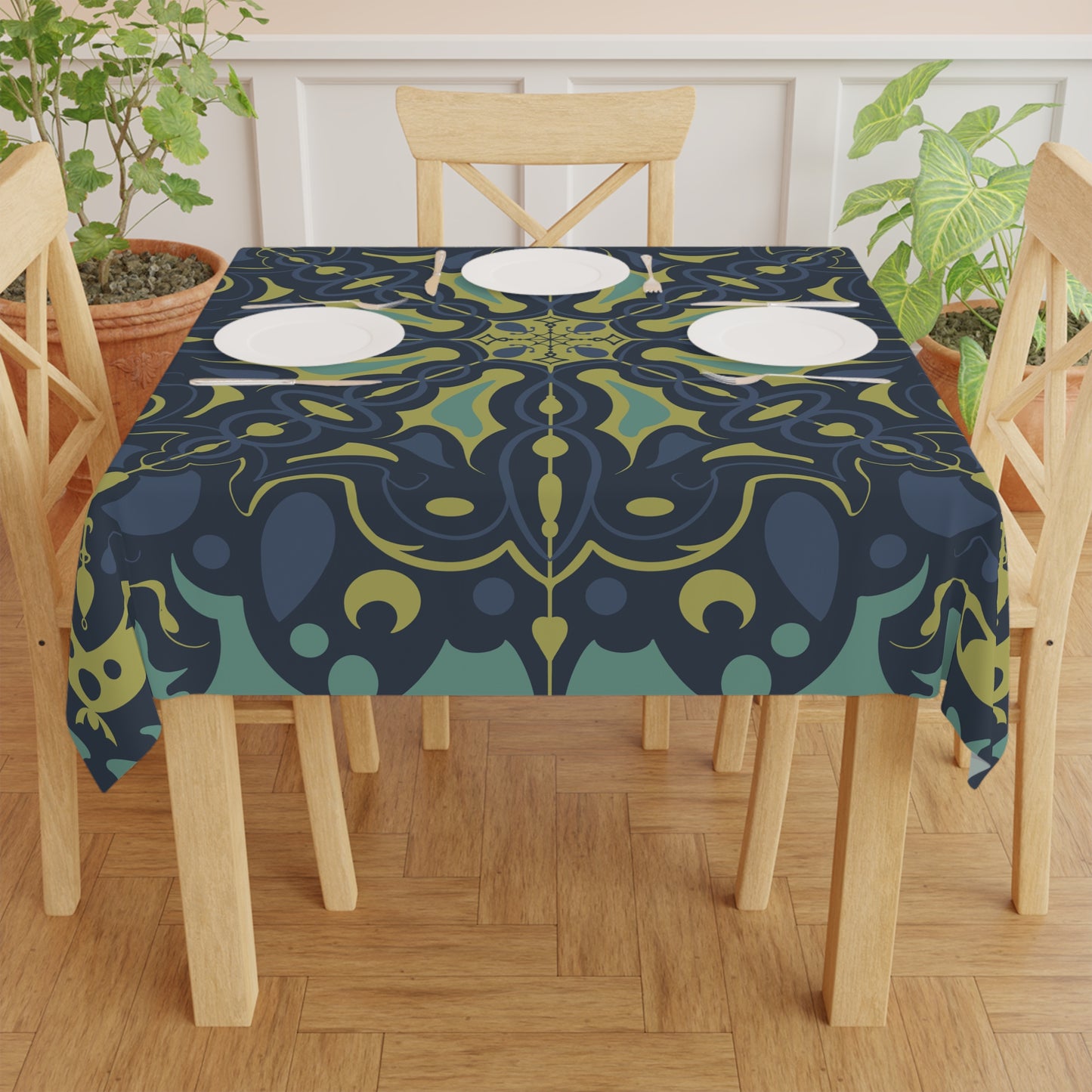 Tablecloth - Beautiful Blue Green Pattern