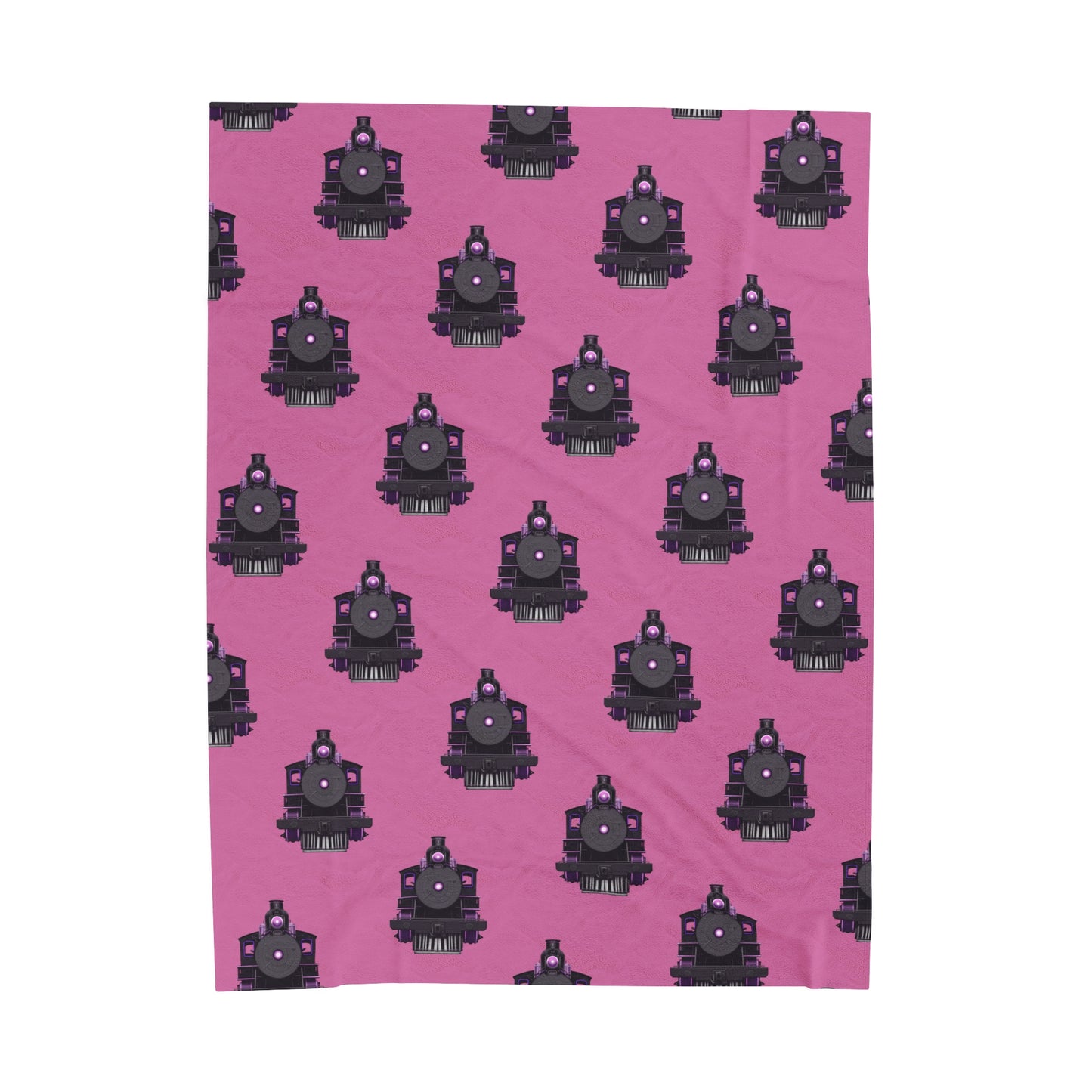 Blanket - Steam Locomotive Design-Pink