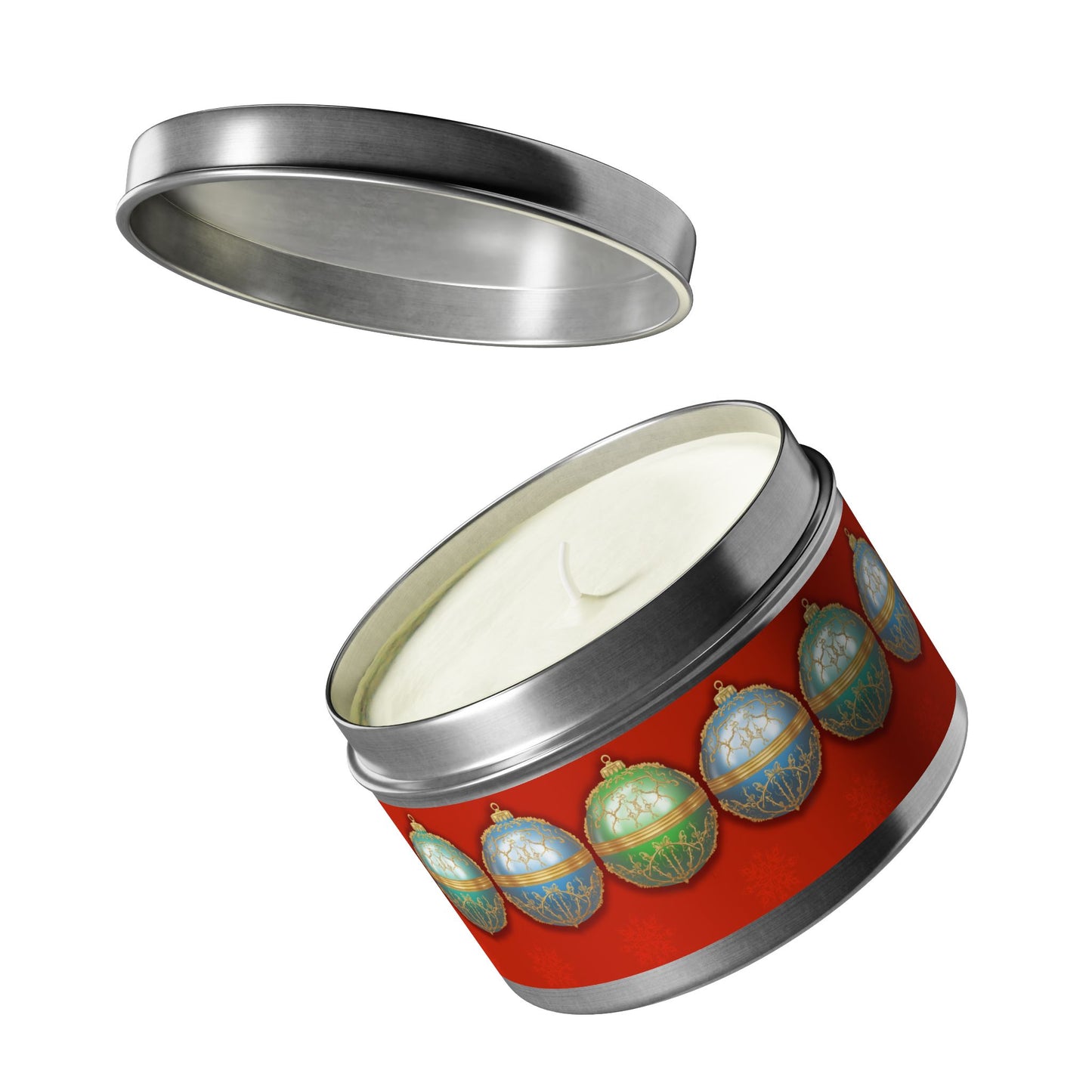 Christmas Tin Candles