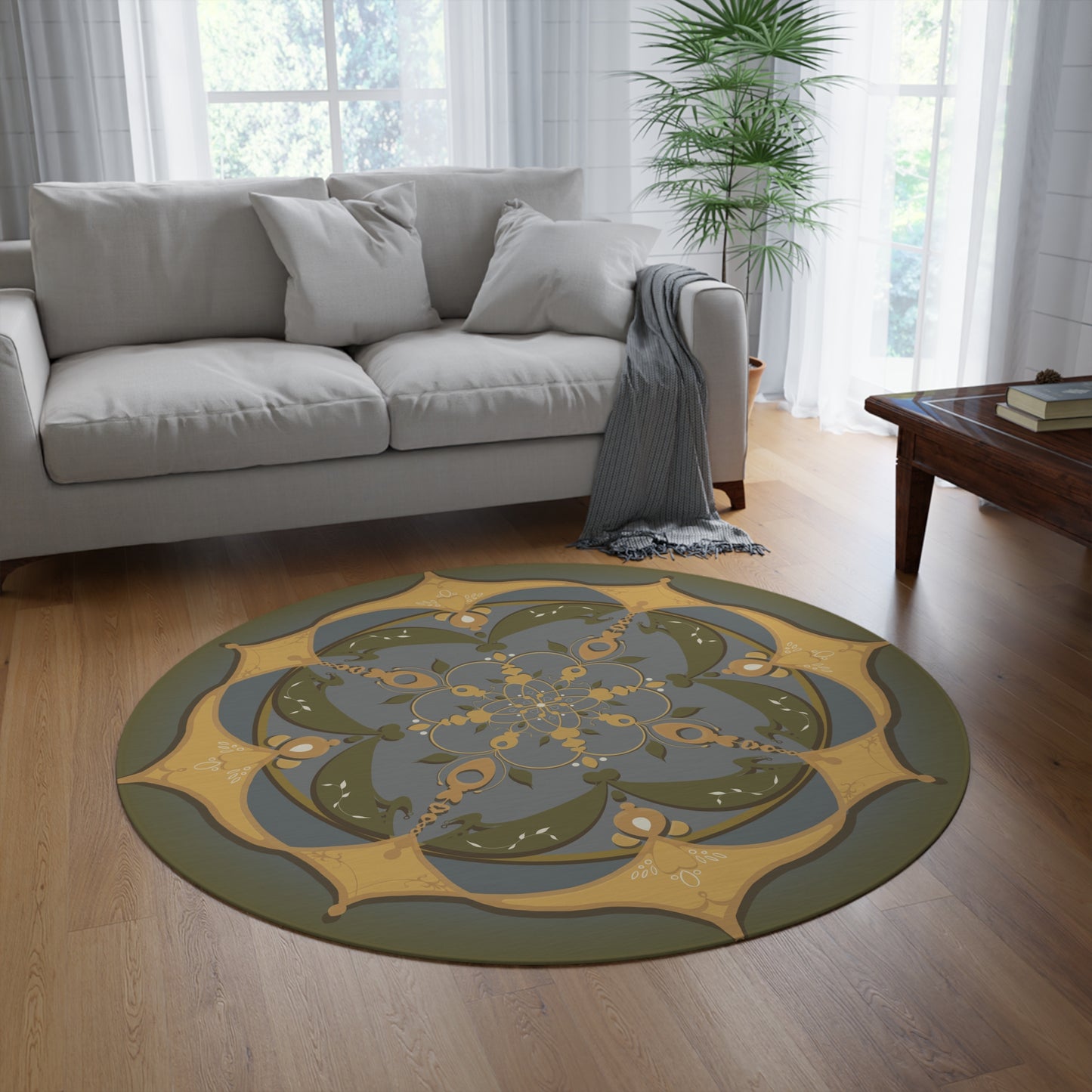 Round Rug - Sunrise Sheep Collection