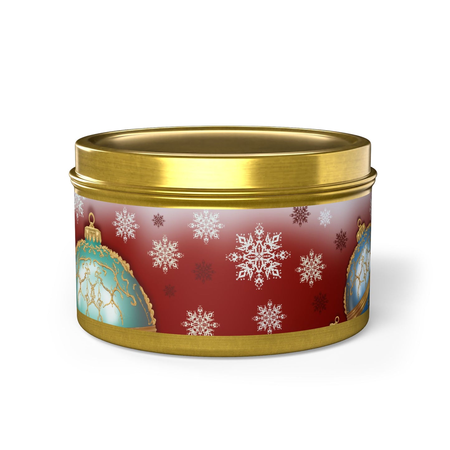 Christmas Tin Candles