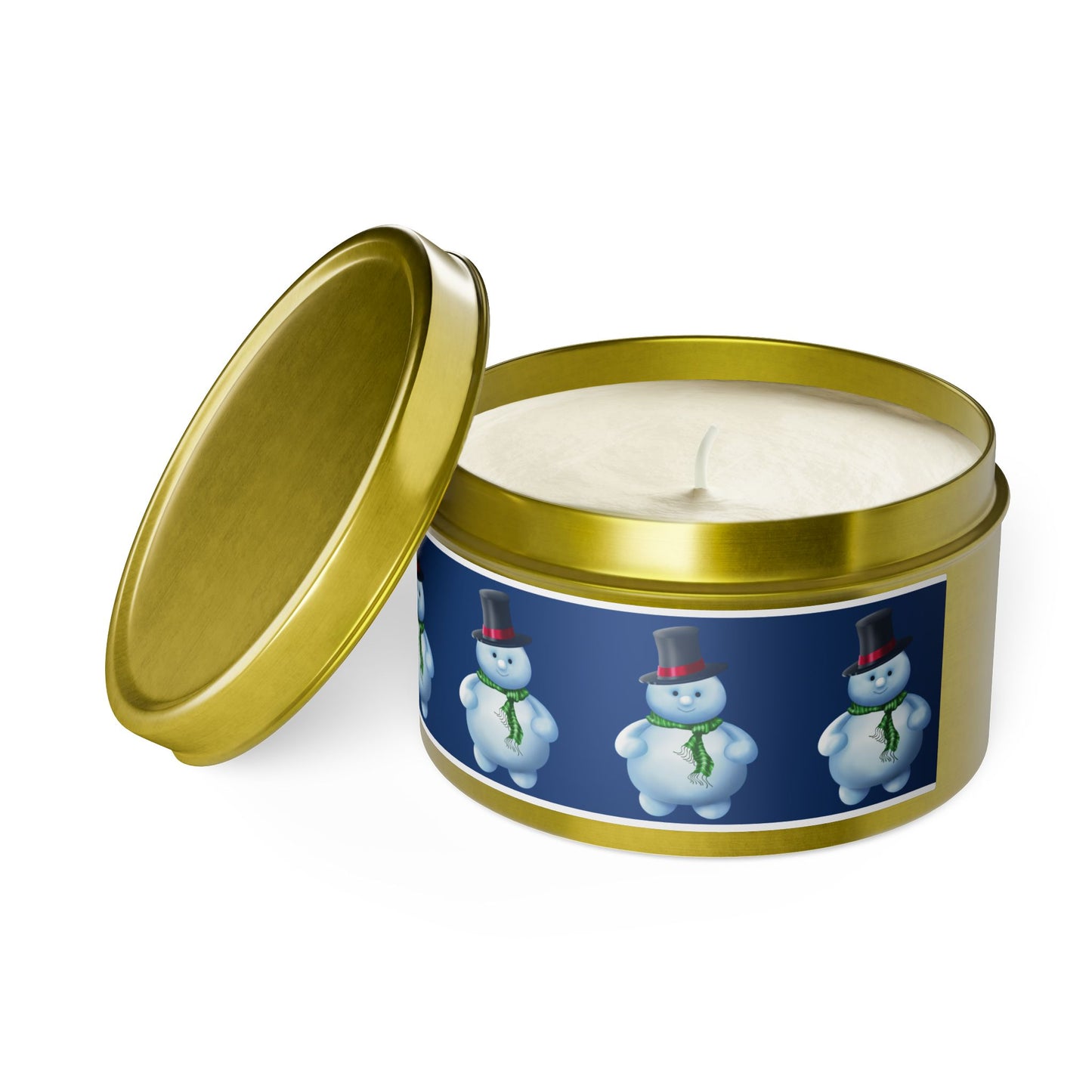 Christmas Tin Candles