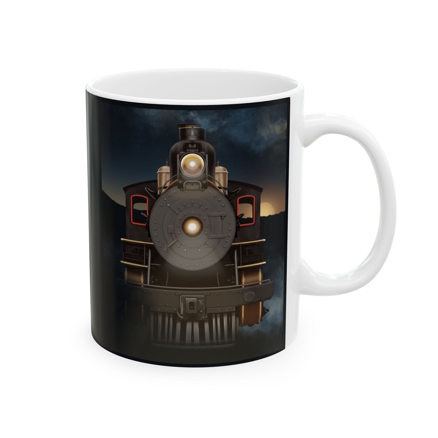 Mug - Vintage Steam Locomotive Design - 11oz and 15oz Options