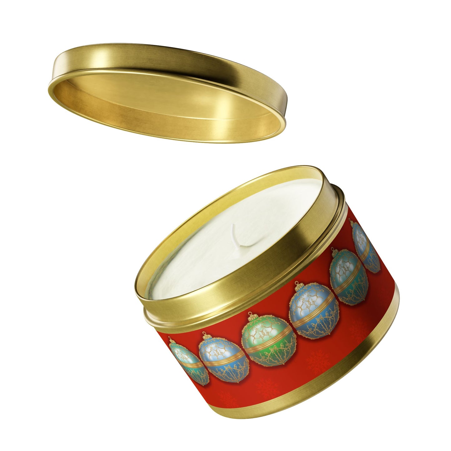 Christmas Tin Candles