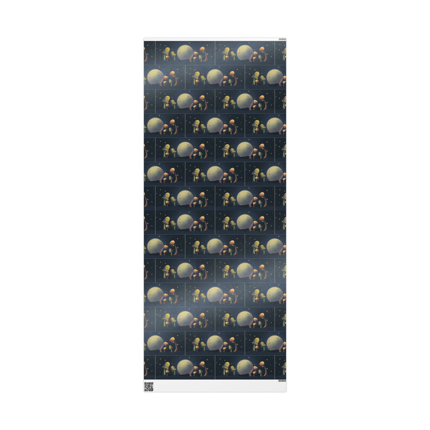 Wrapping paper - moon and mushroom gift wrap