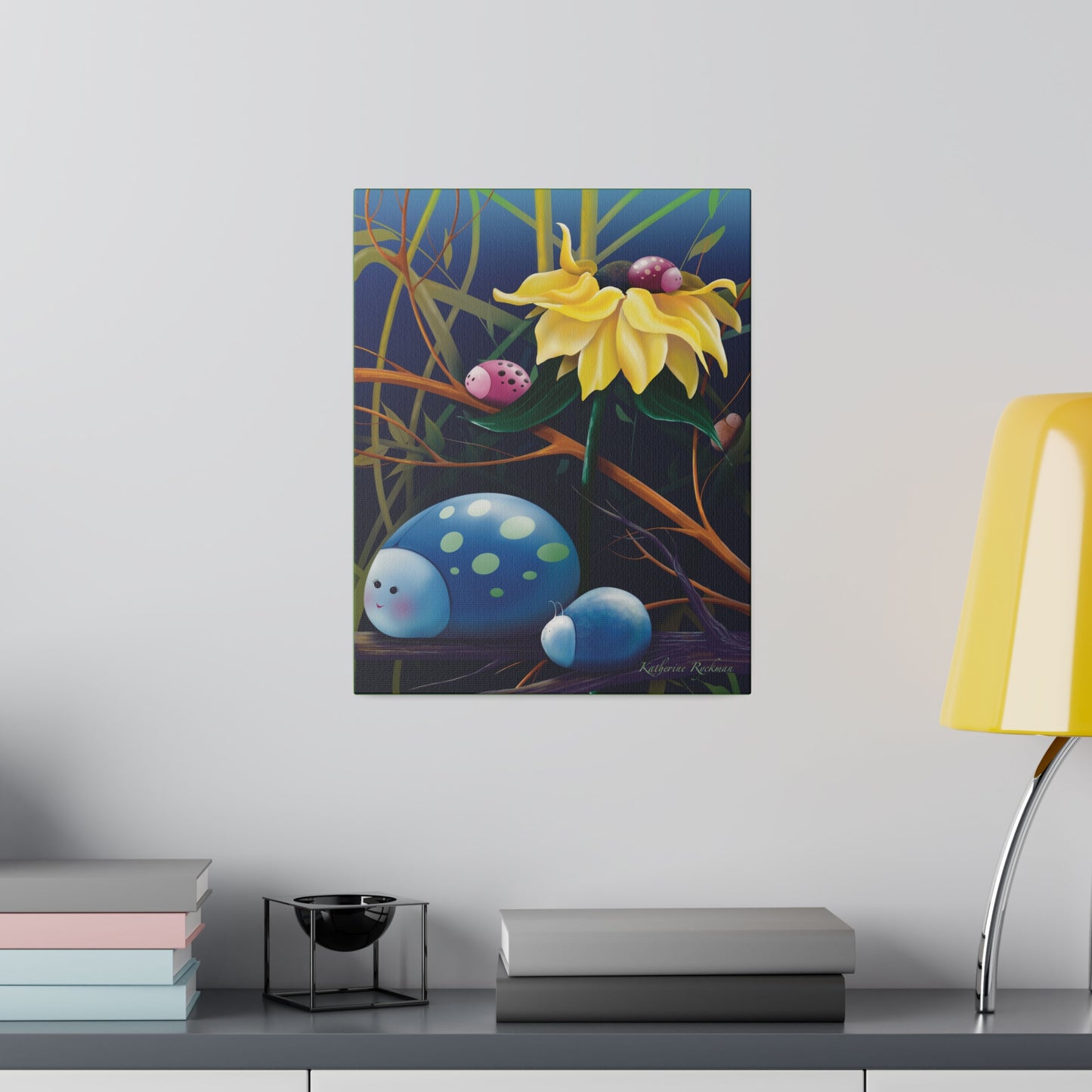 Colorful Bugs- Matte Canvas, Stretched, 0.75"