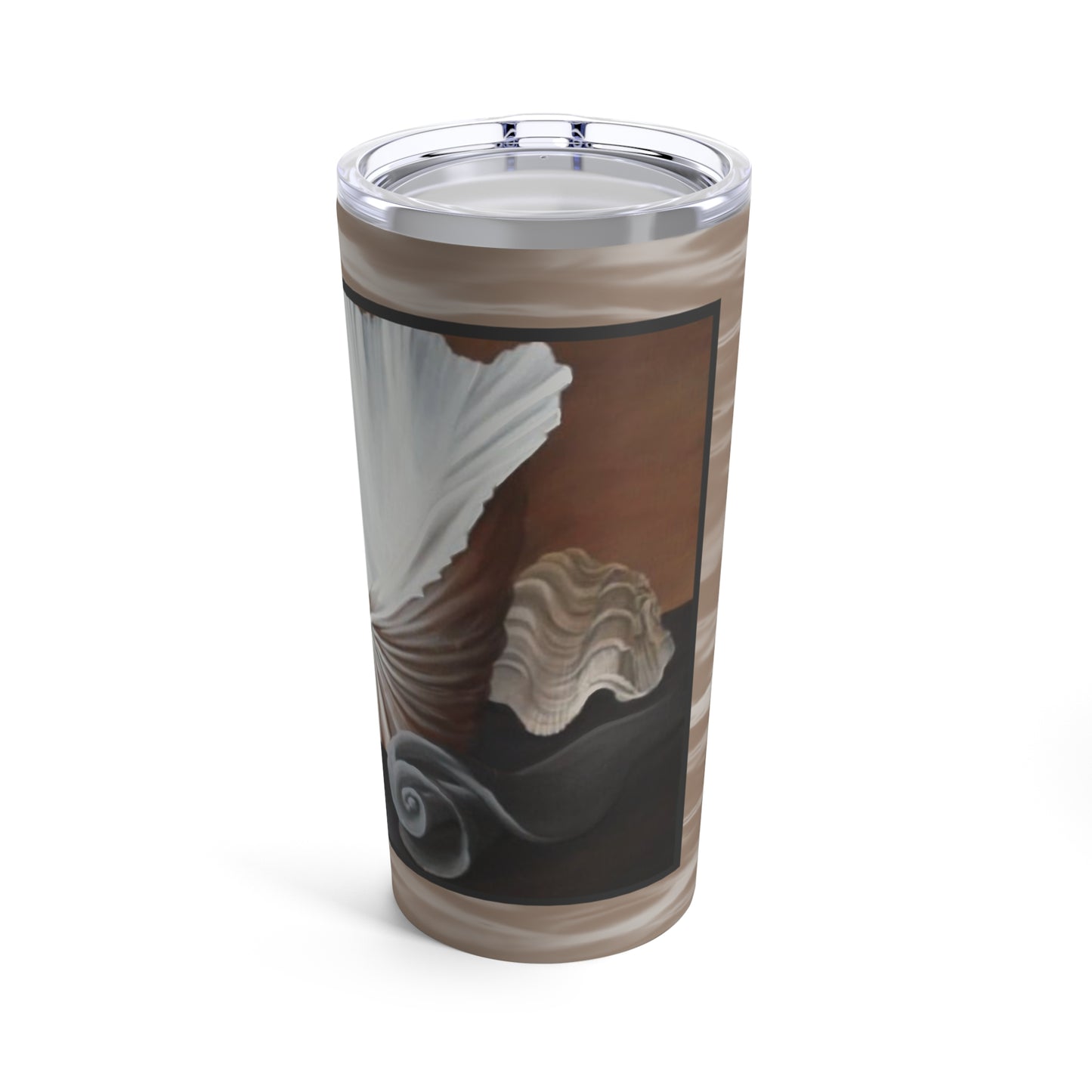 20oz Tumbler Seashell, Sandy Color