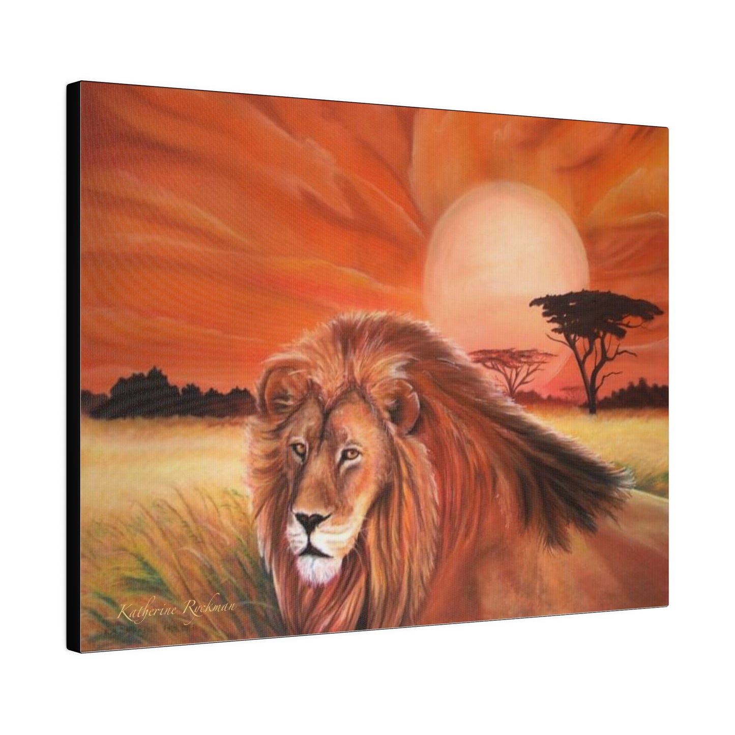 Lion Matte Canvas, Stretched, 0.75"