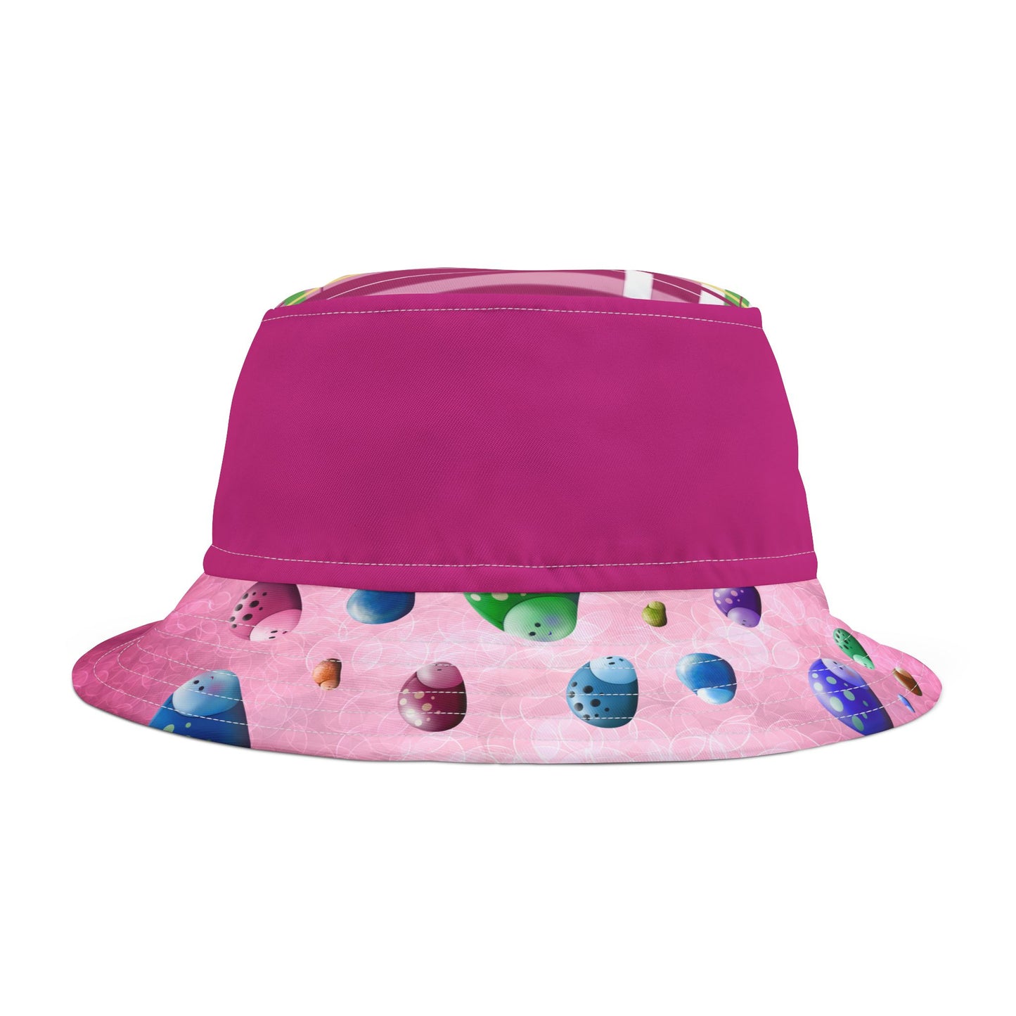 Bucket Hat (AOP) Cute Bug, fuchsia