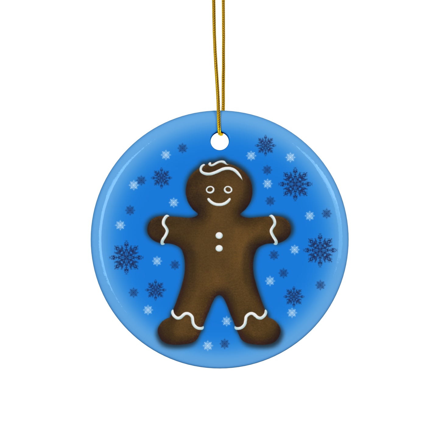 Ceramic Ornament - Gingerbread Man Christmas Decoration