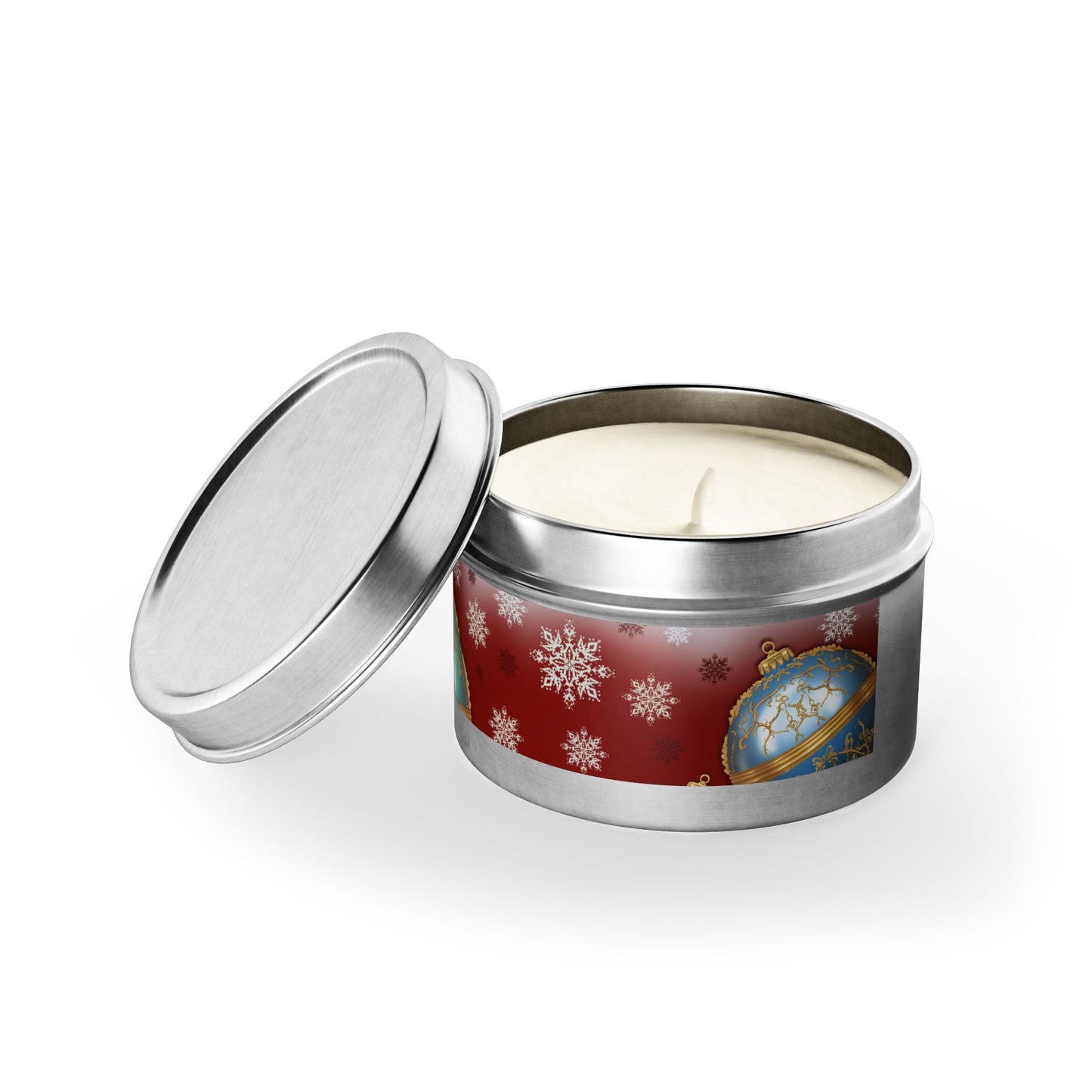 Christmas Tin Candles