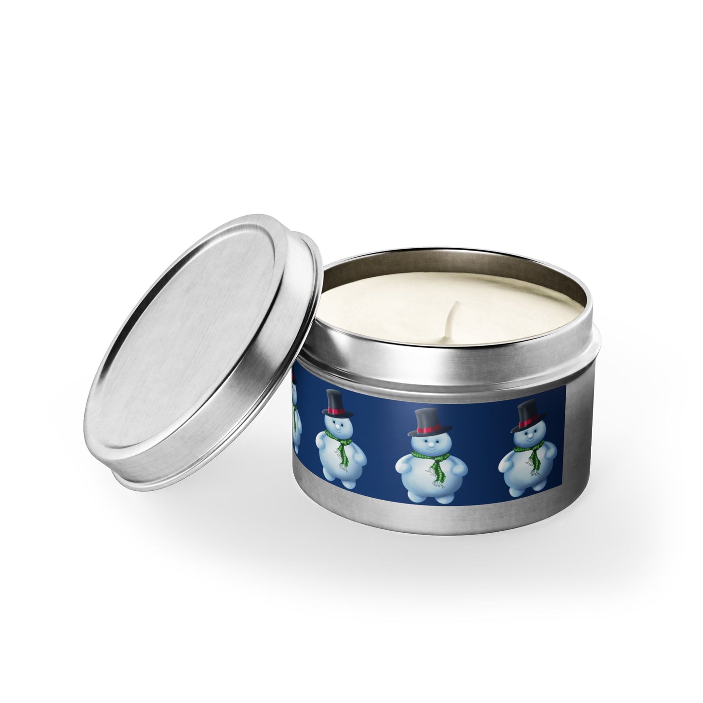 Christmas Tin Candles