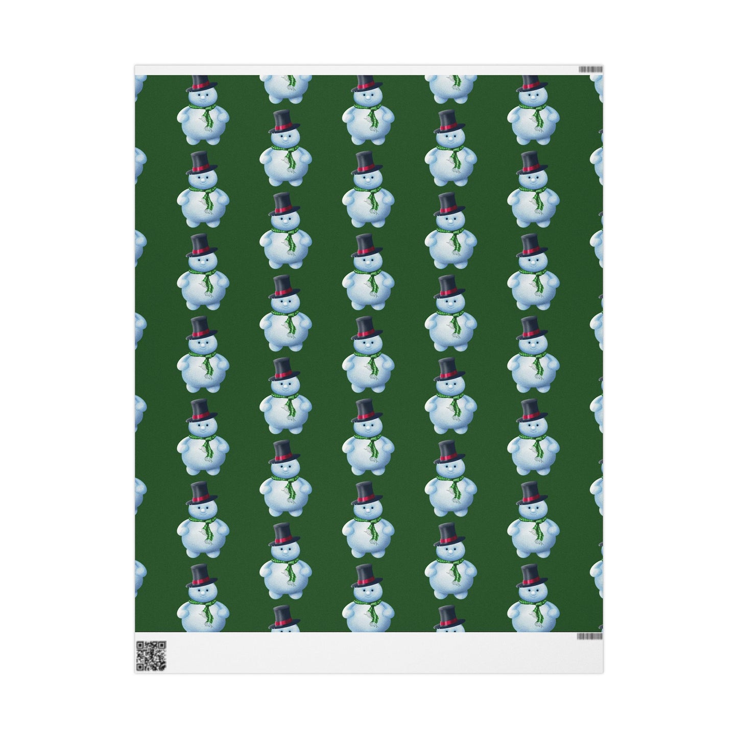 Wrapping Papers Snowman - green