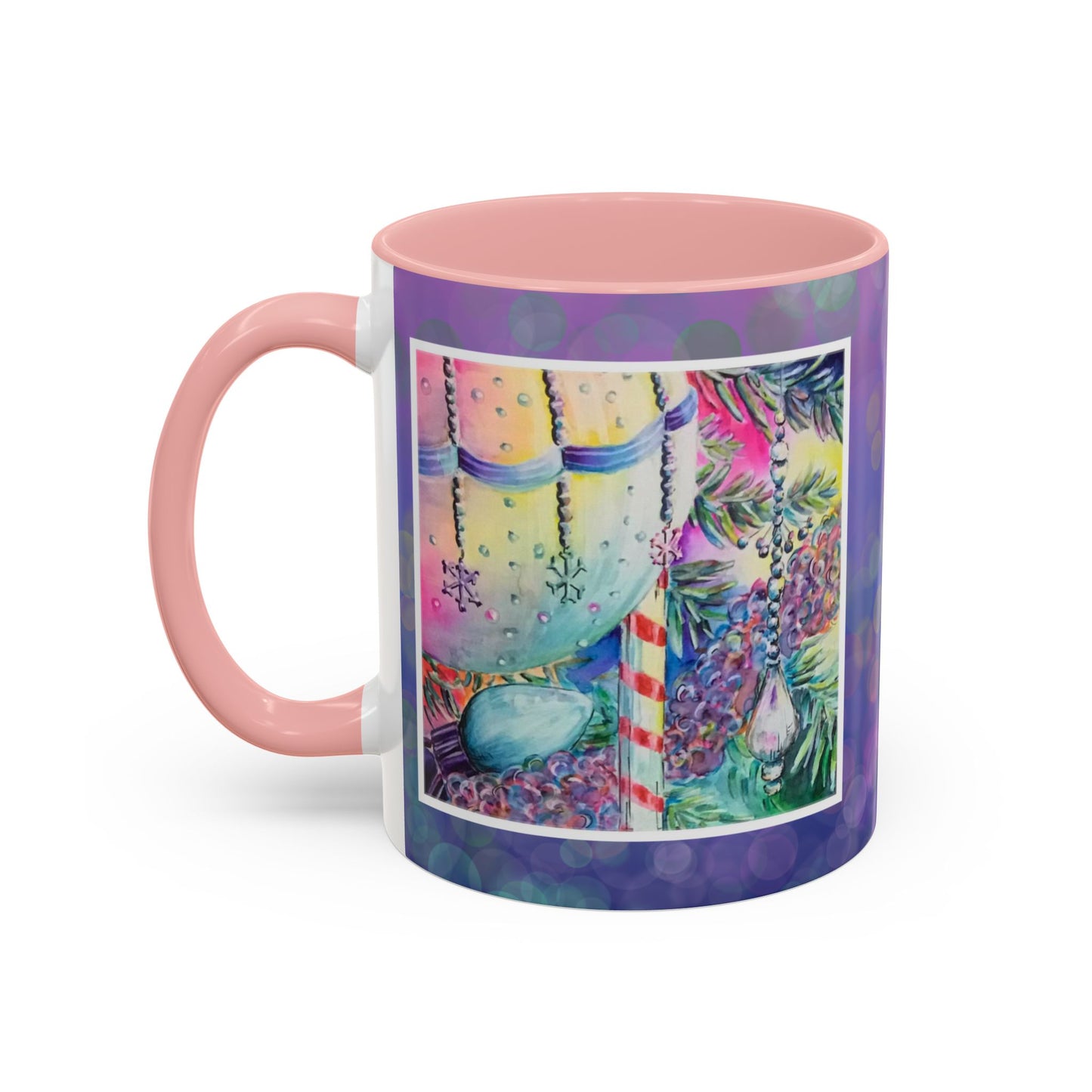 Mug Colorful Christmas Ornament Design 11oz