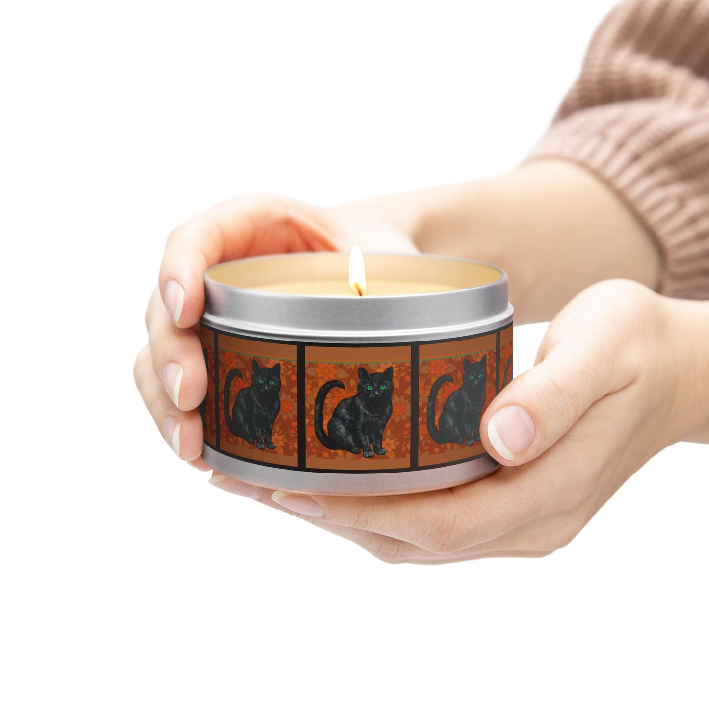 Candles Black Cats Tin