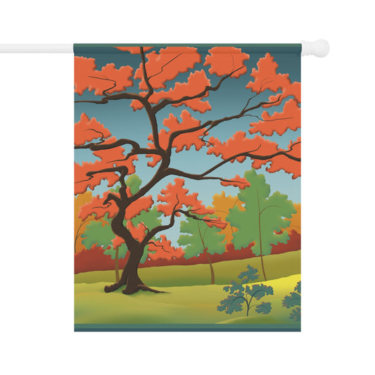 Garden & House Banner  - Colorful Autumn Trees