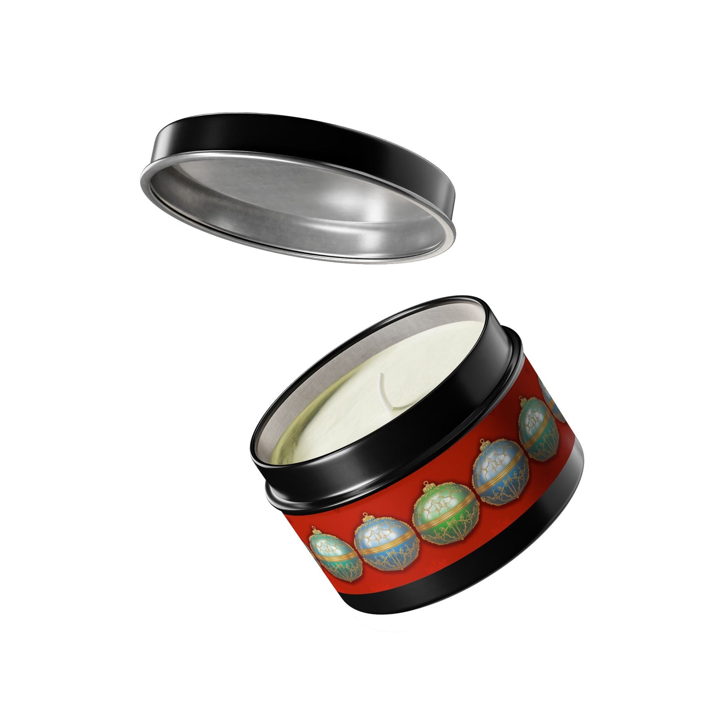 Christmas Tin Candles