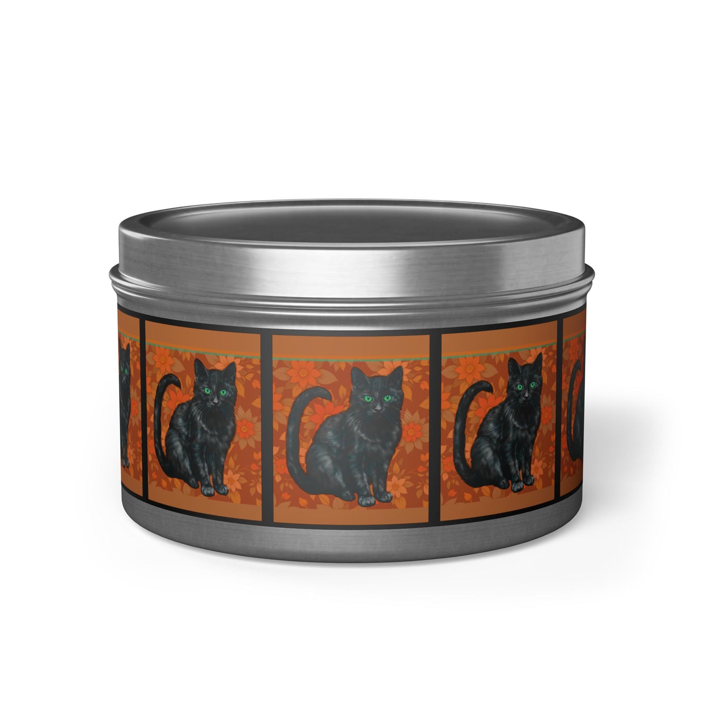 Candles Black Cats Tin