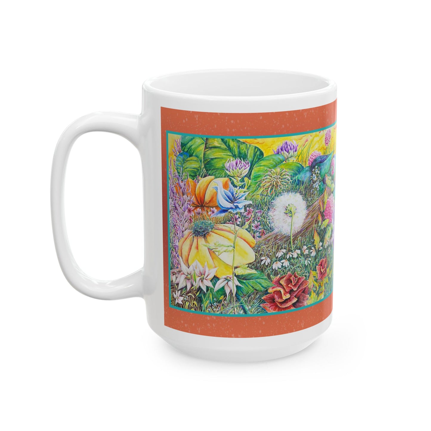 Mug - Wild Flowers Ceramic Mug (11oz, 15oz)