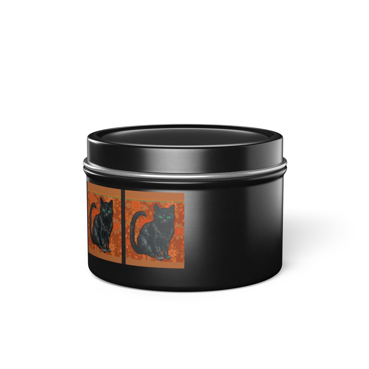 Candles Black Cats Tin