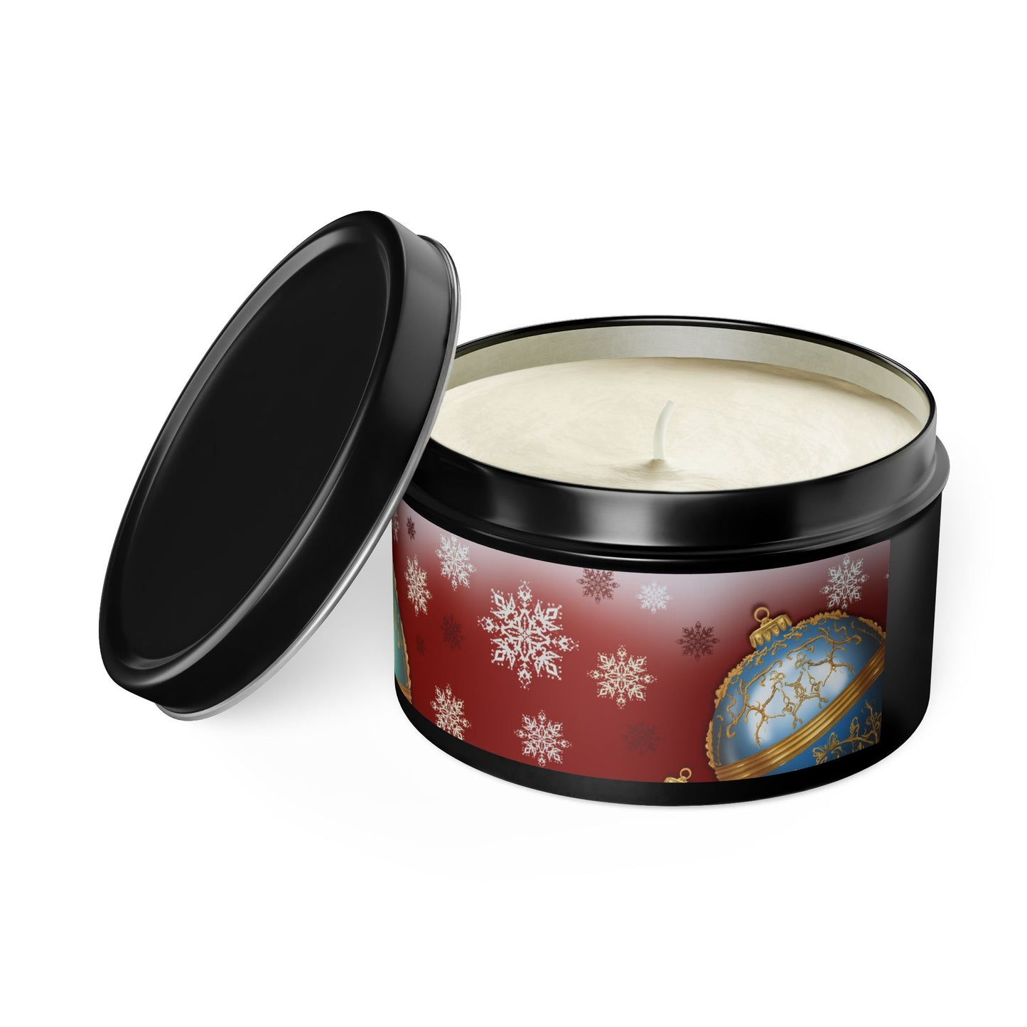 Christmas Tin Candles