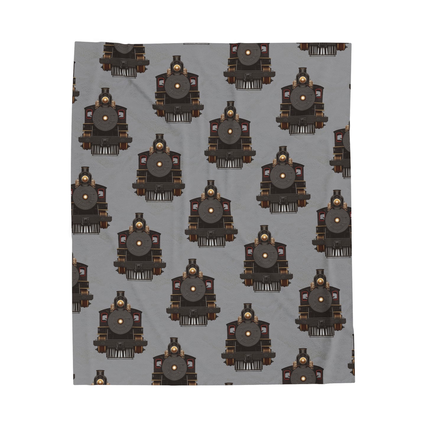 Plush Blanket - Steam Locomotive Design